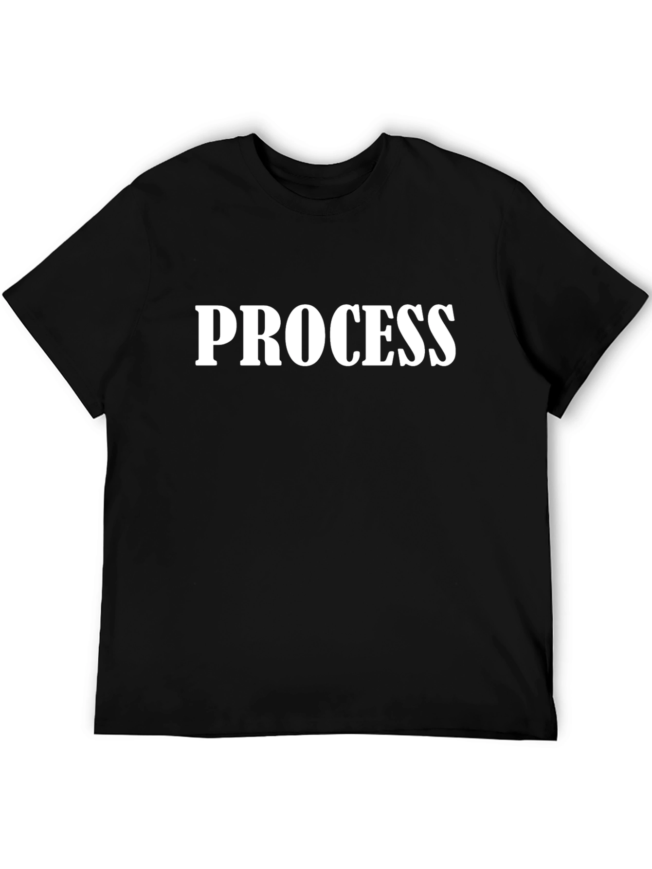 Process T-Shirt - Black Graphic Tee for Men
