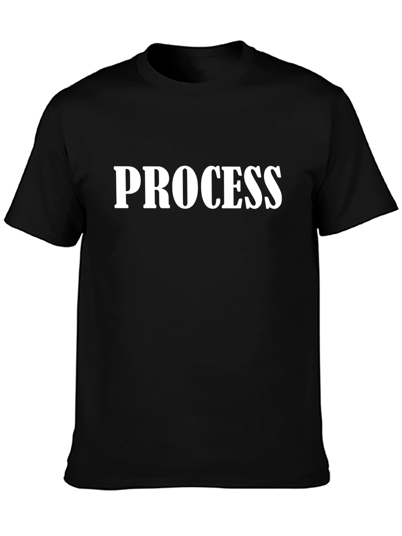 Process T-Shirt - Black Graphic Tee for Men