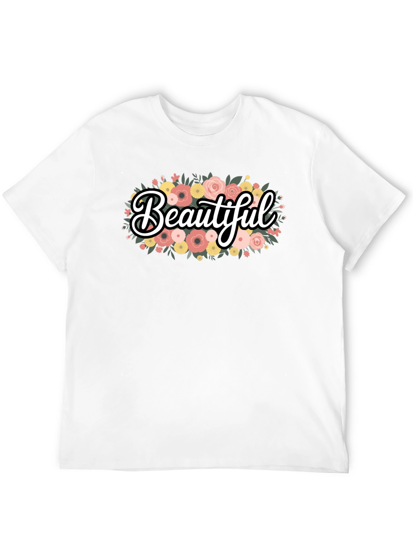 Beautiful Floral Graphic Tee - Stylish Comfort