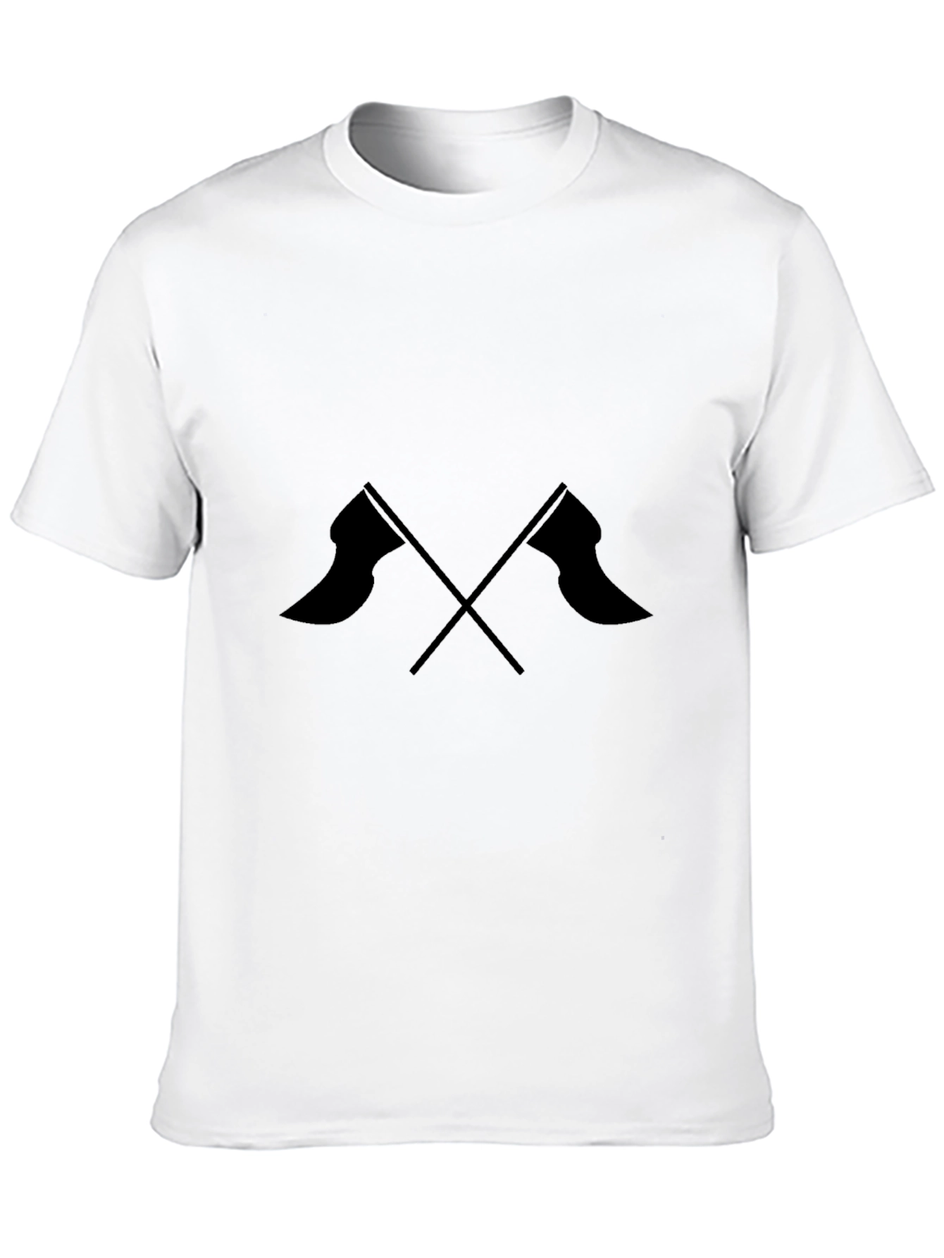 Crossed Flags Graphic Tee - Mens Casual Style