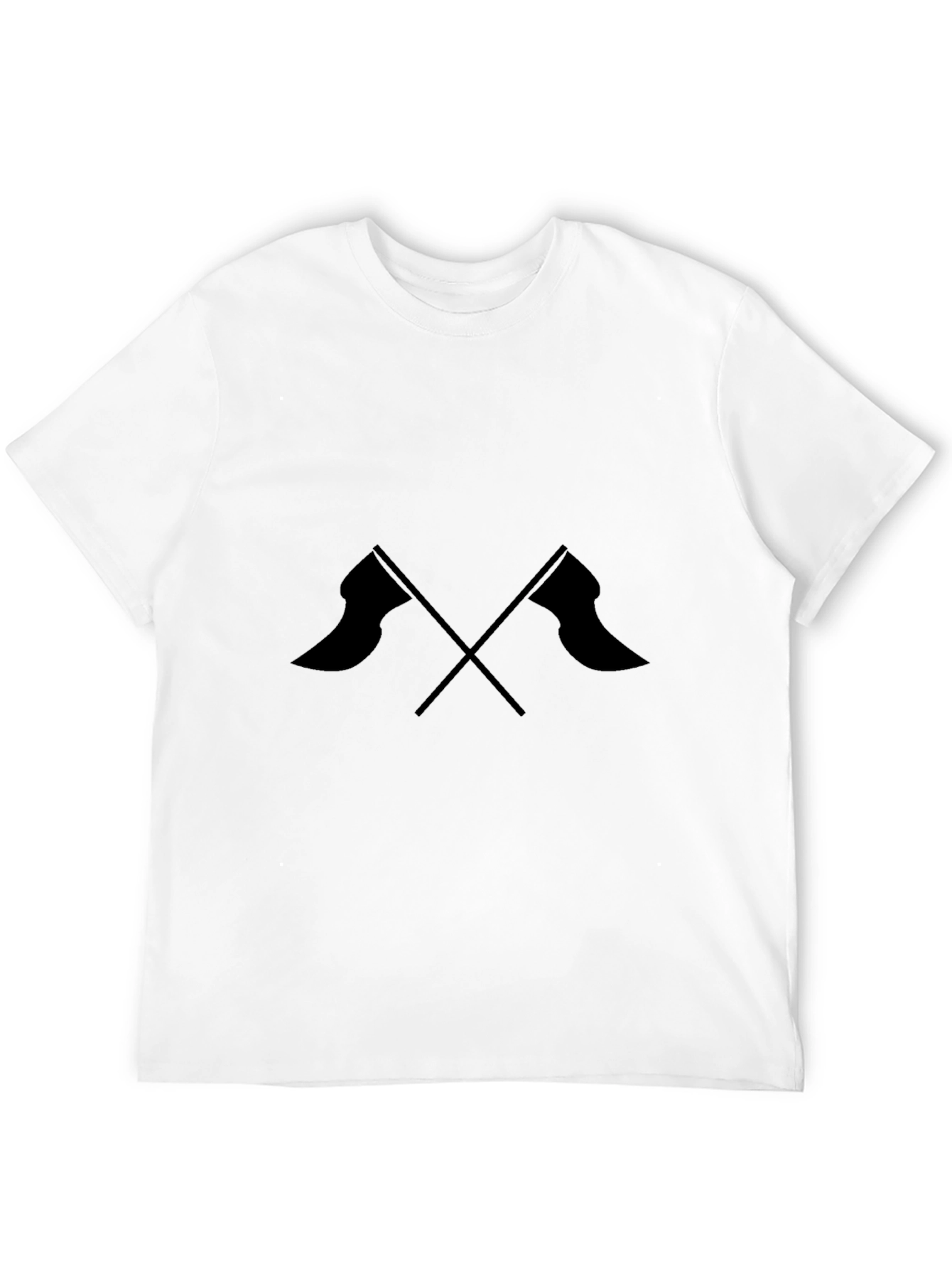 Crossed Flags Graphic Tee - Mens Casual Style