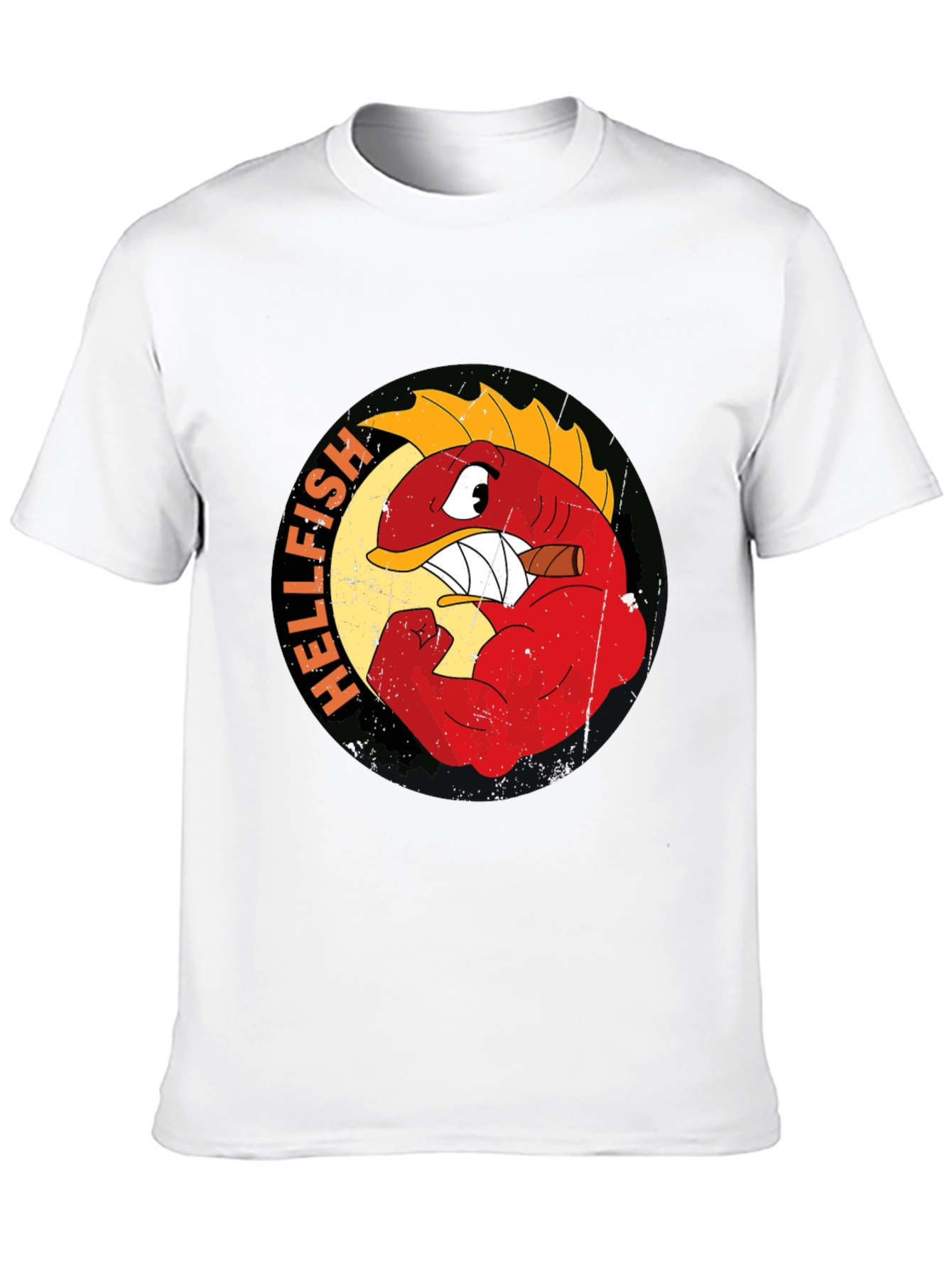Hellfish Graphic T-Shirt - Black