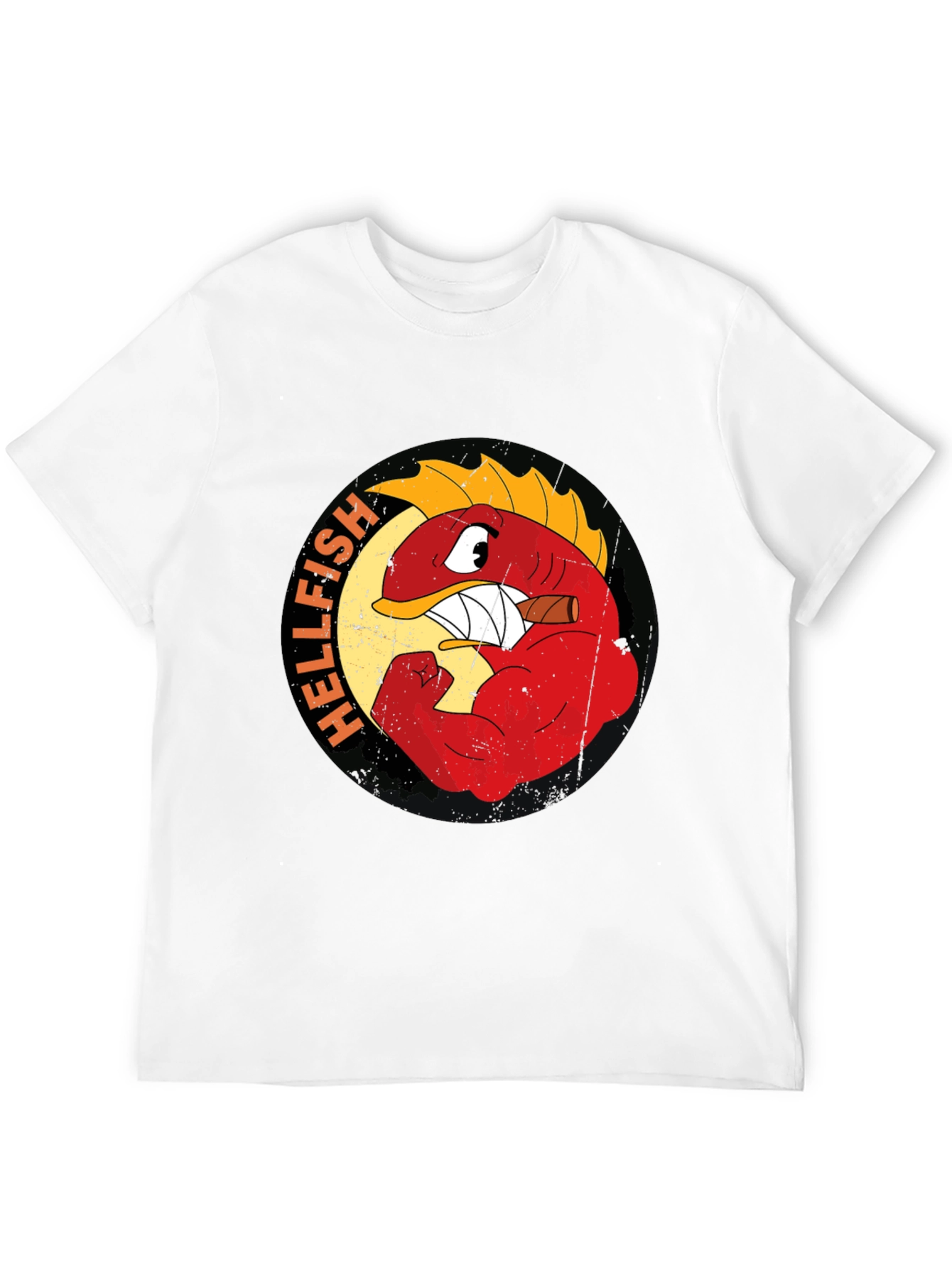 Hellfish Graphic T-Shirt - Black