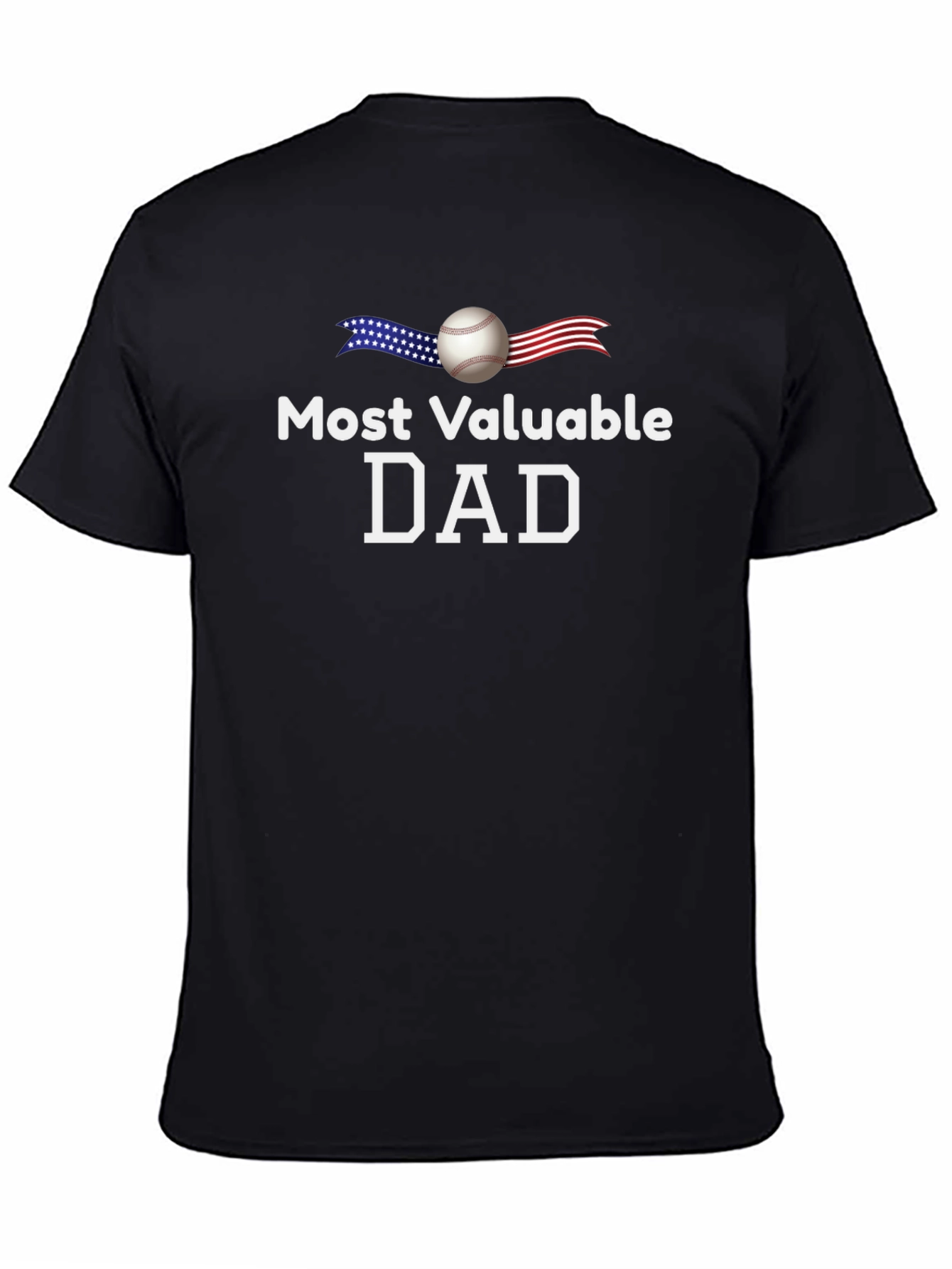 Most Valuable Dad Baseball T-Shirt
