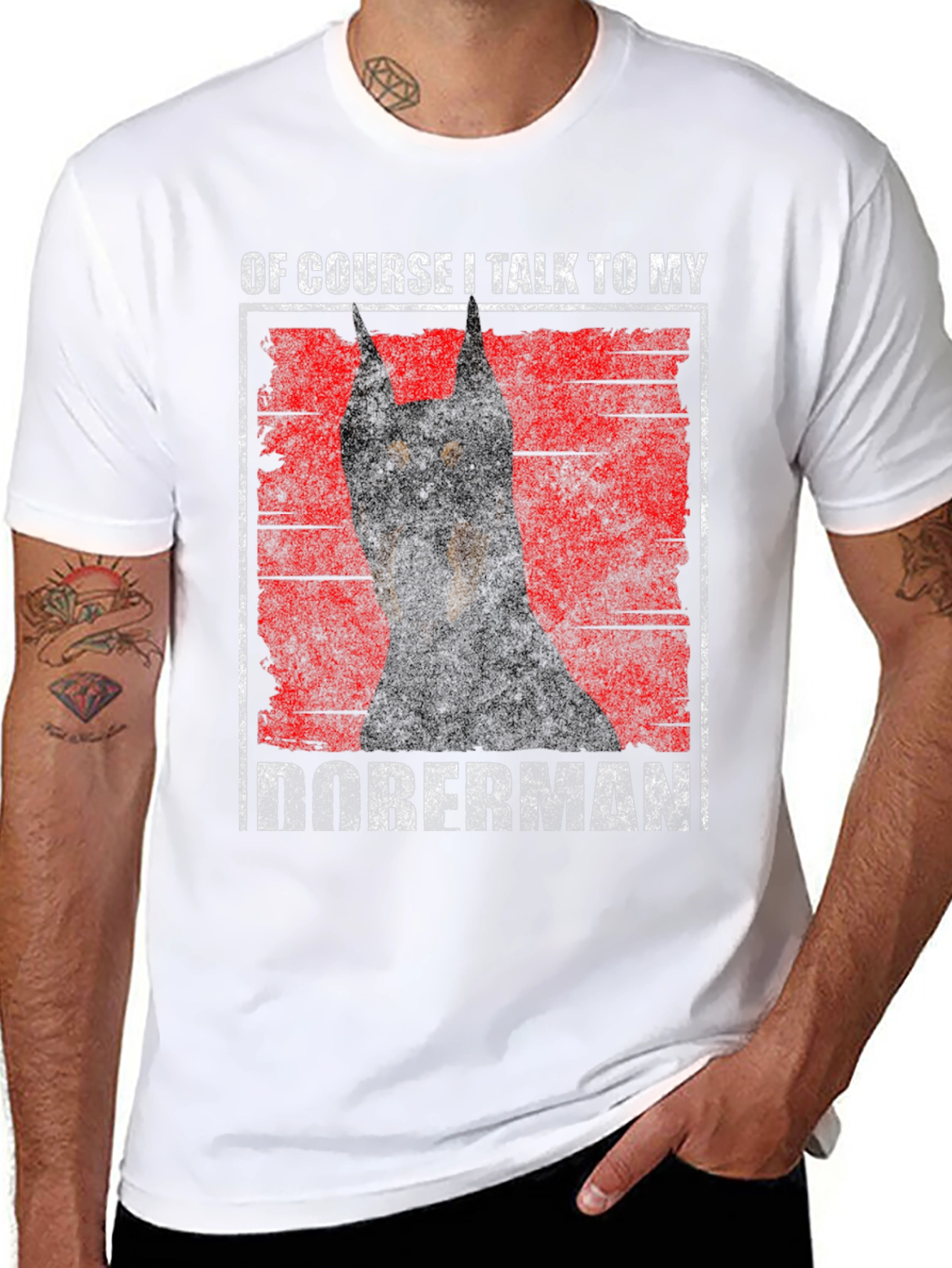 Doberman Dog Lover Graphic T-Shirt