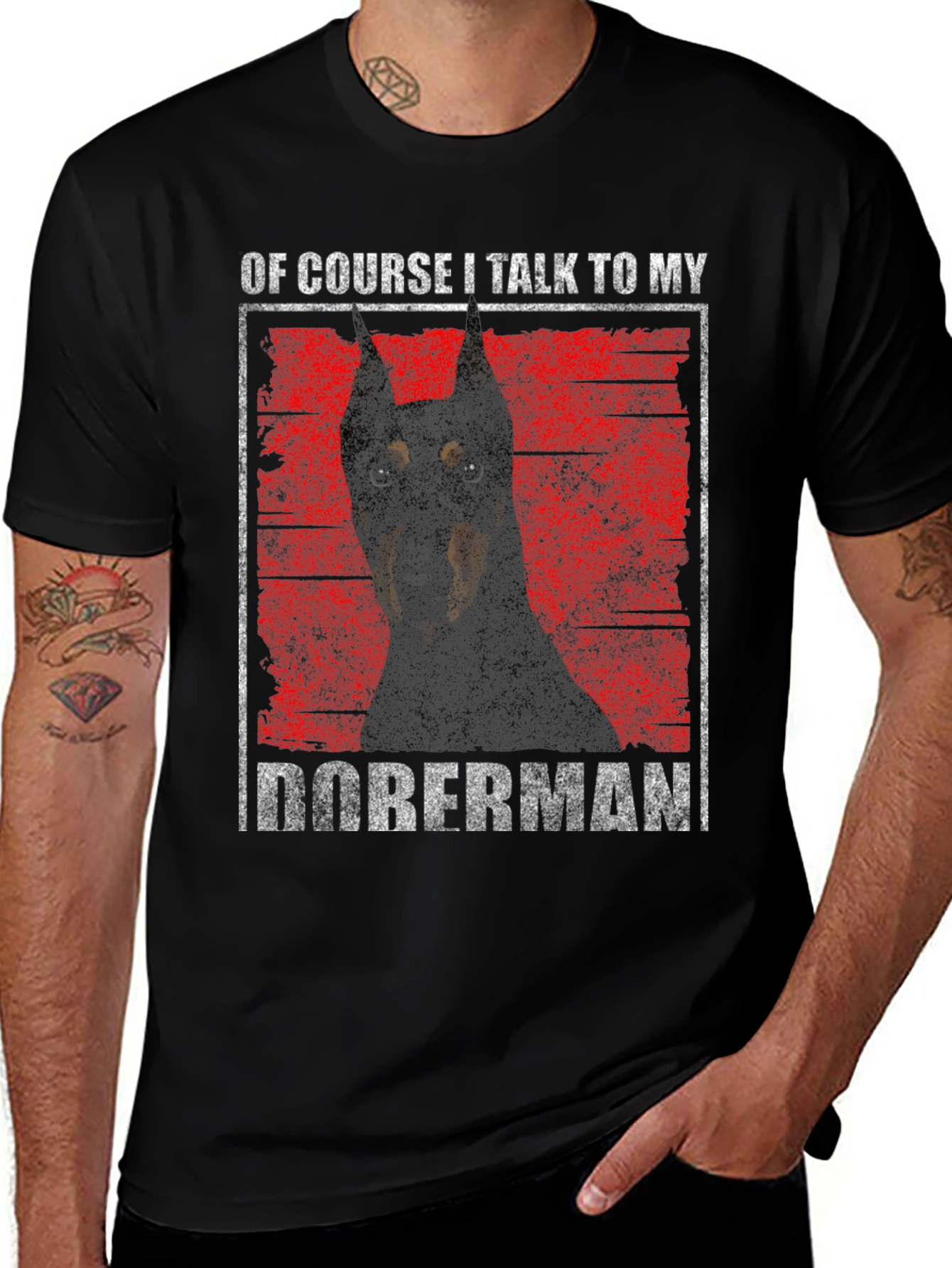 Doberman Dog Lover Graphic T-Shirt
