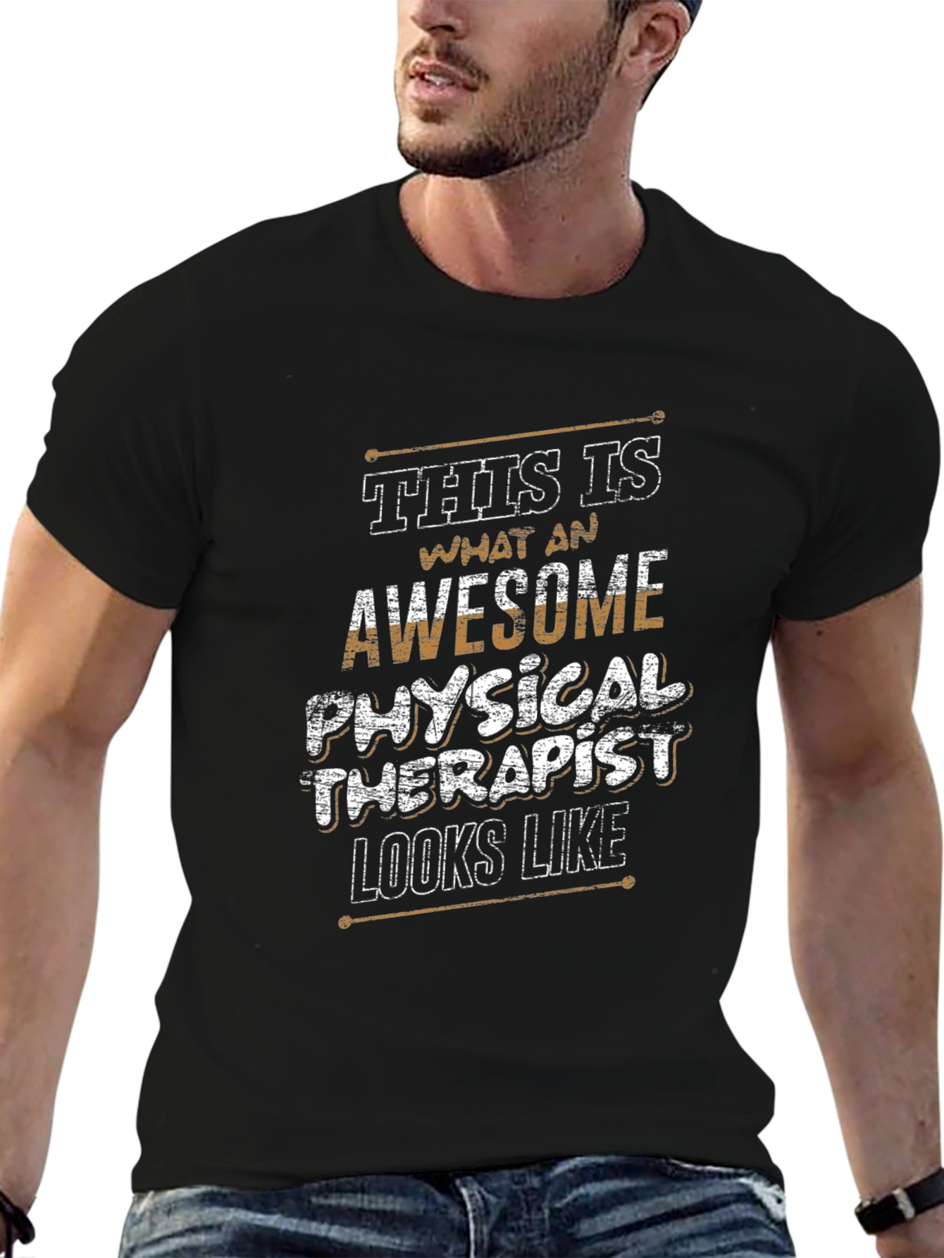 Awesome Physical Therapist T-Shirt - Black