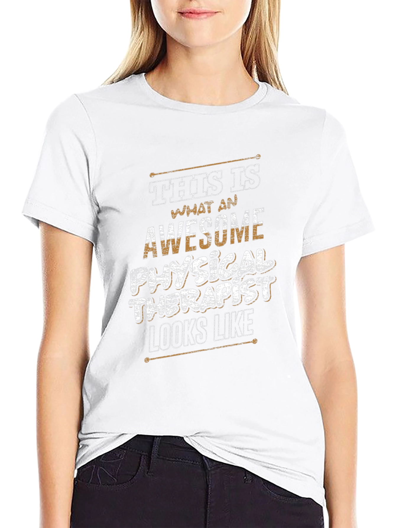 Awesome Physical Therapist T-Shirt - Black