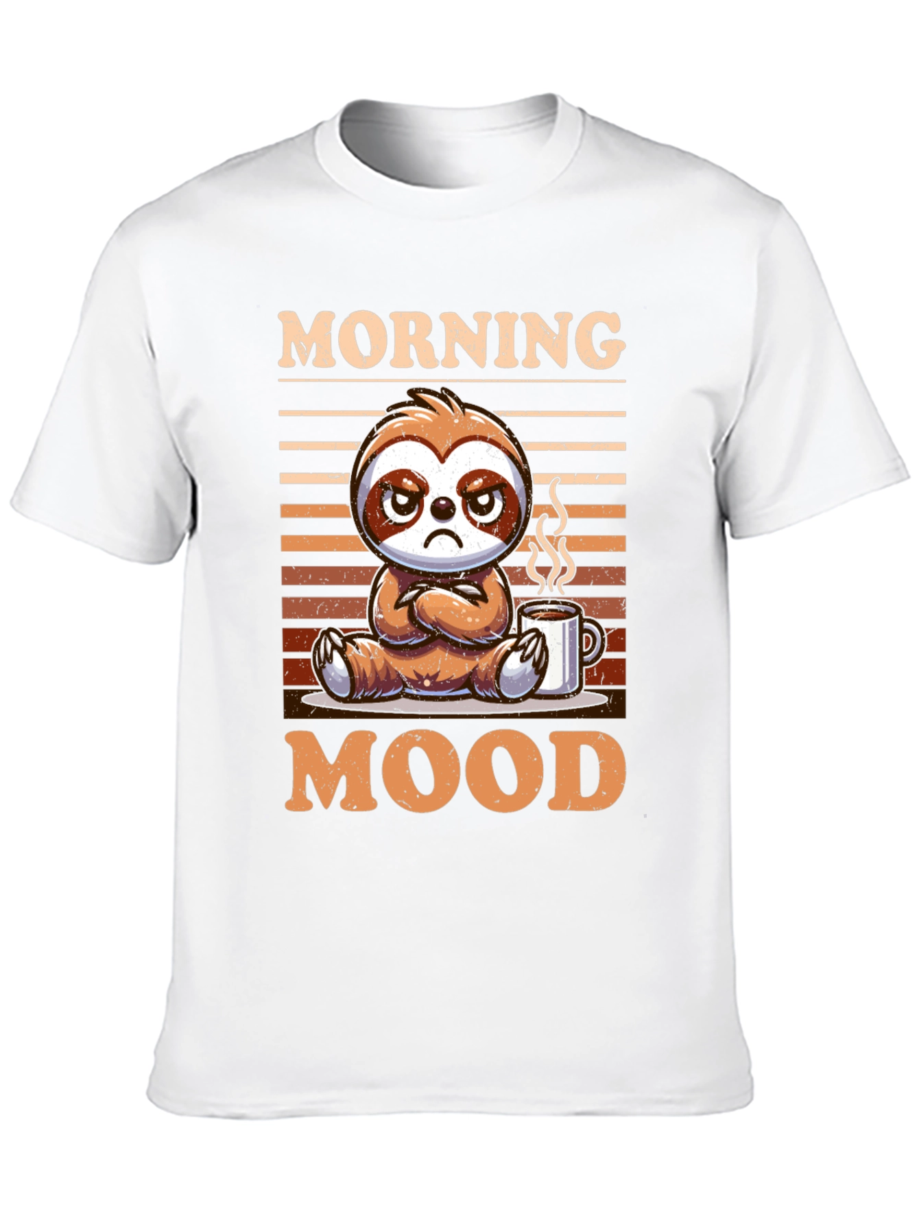 Morning Mood Sloth Graphic Tee