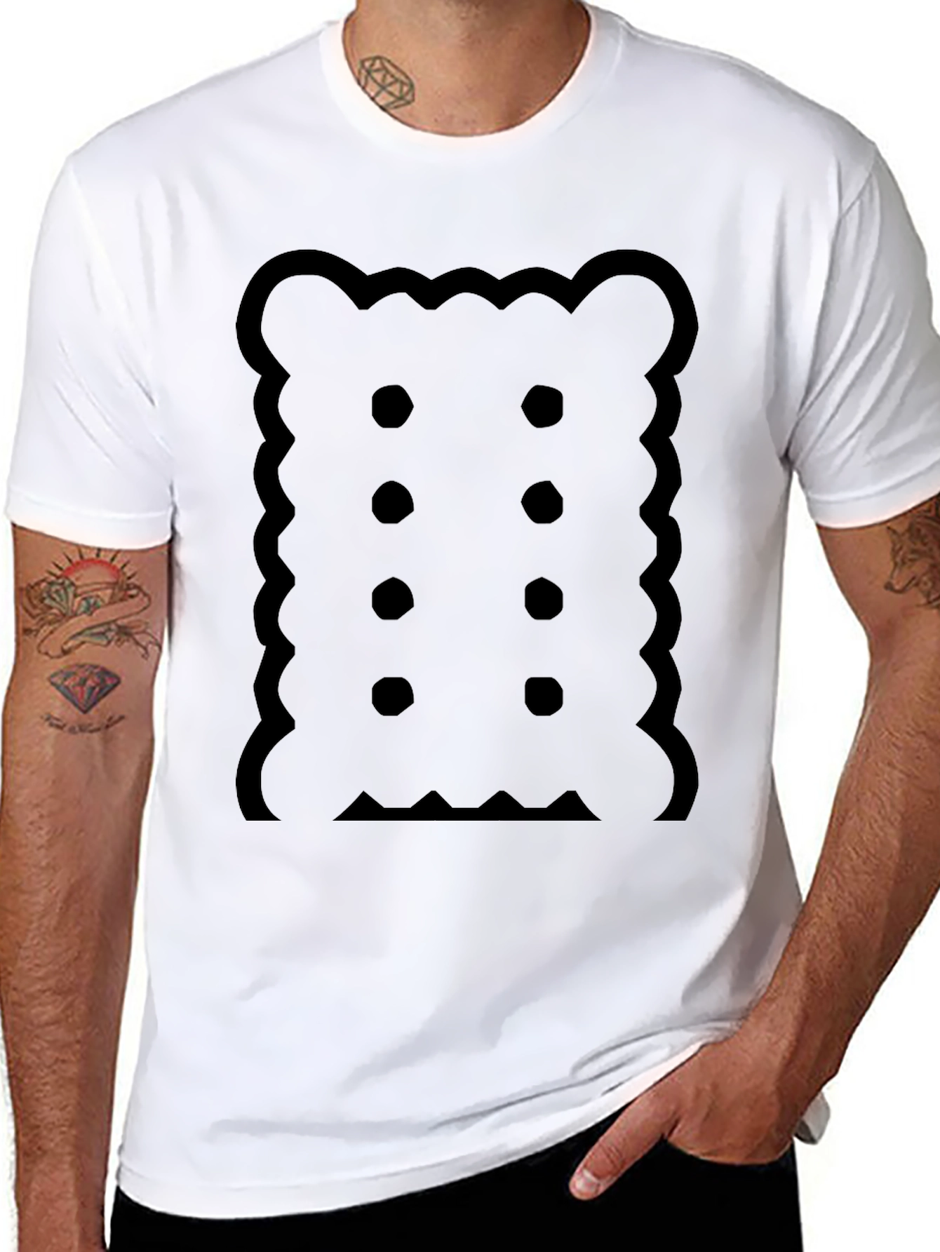 Biscuit Graphic Tee - Novelty T-Shirt