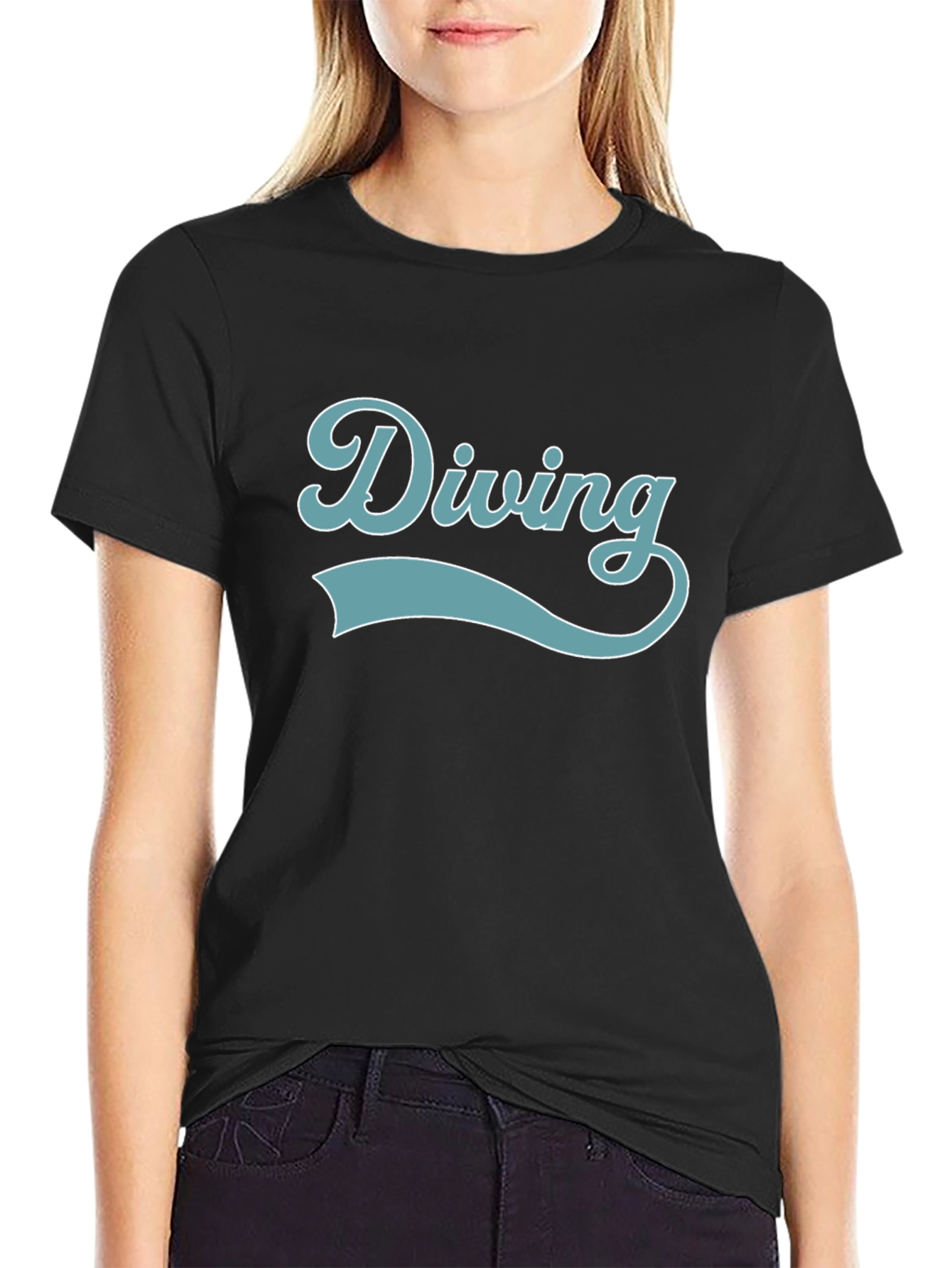 Diving Graphic T-Shirt - Retro Style