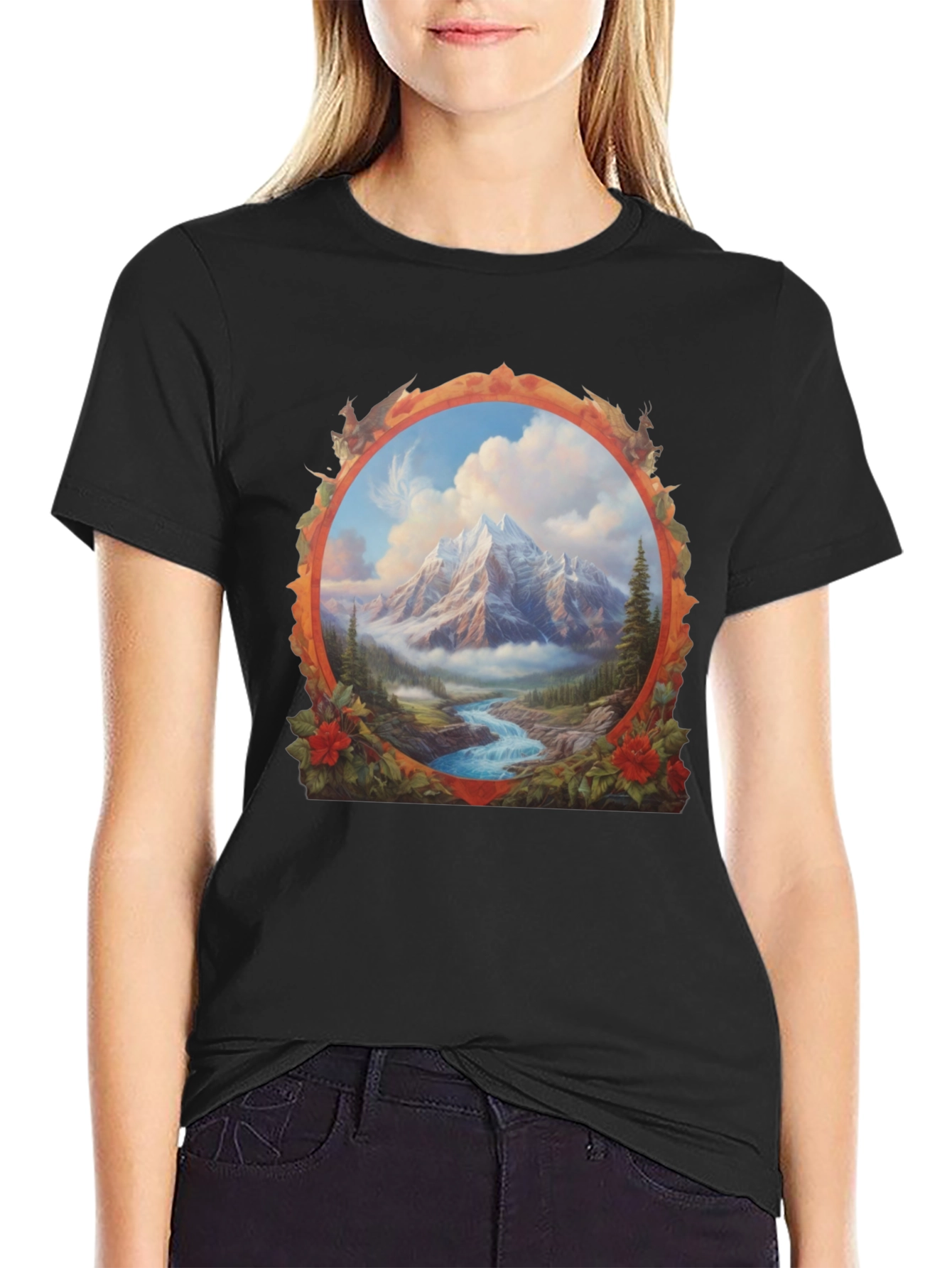 Mountain River Graphic Tee