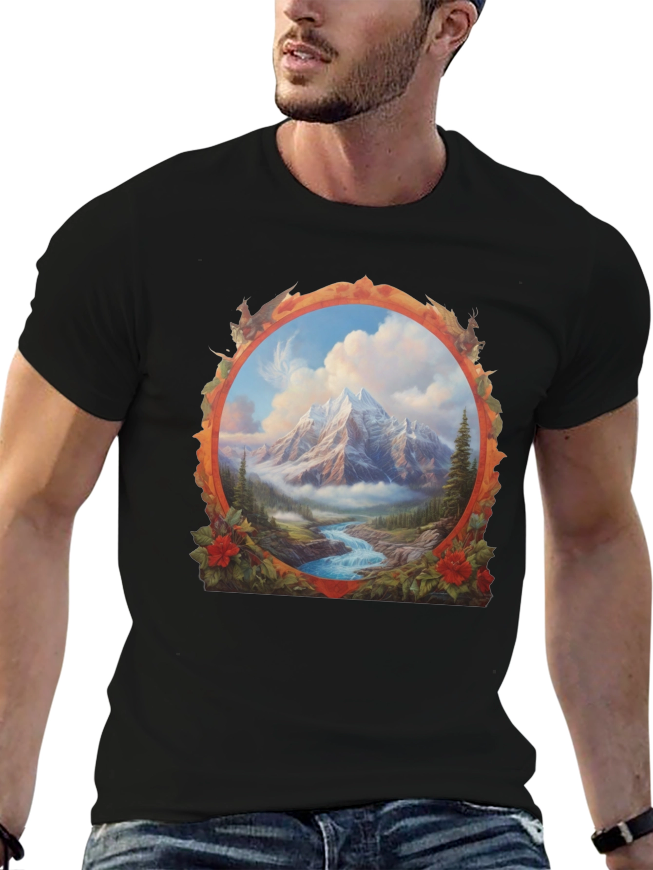 Mountain River Graphic Tee