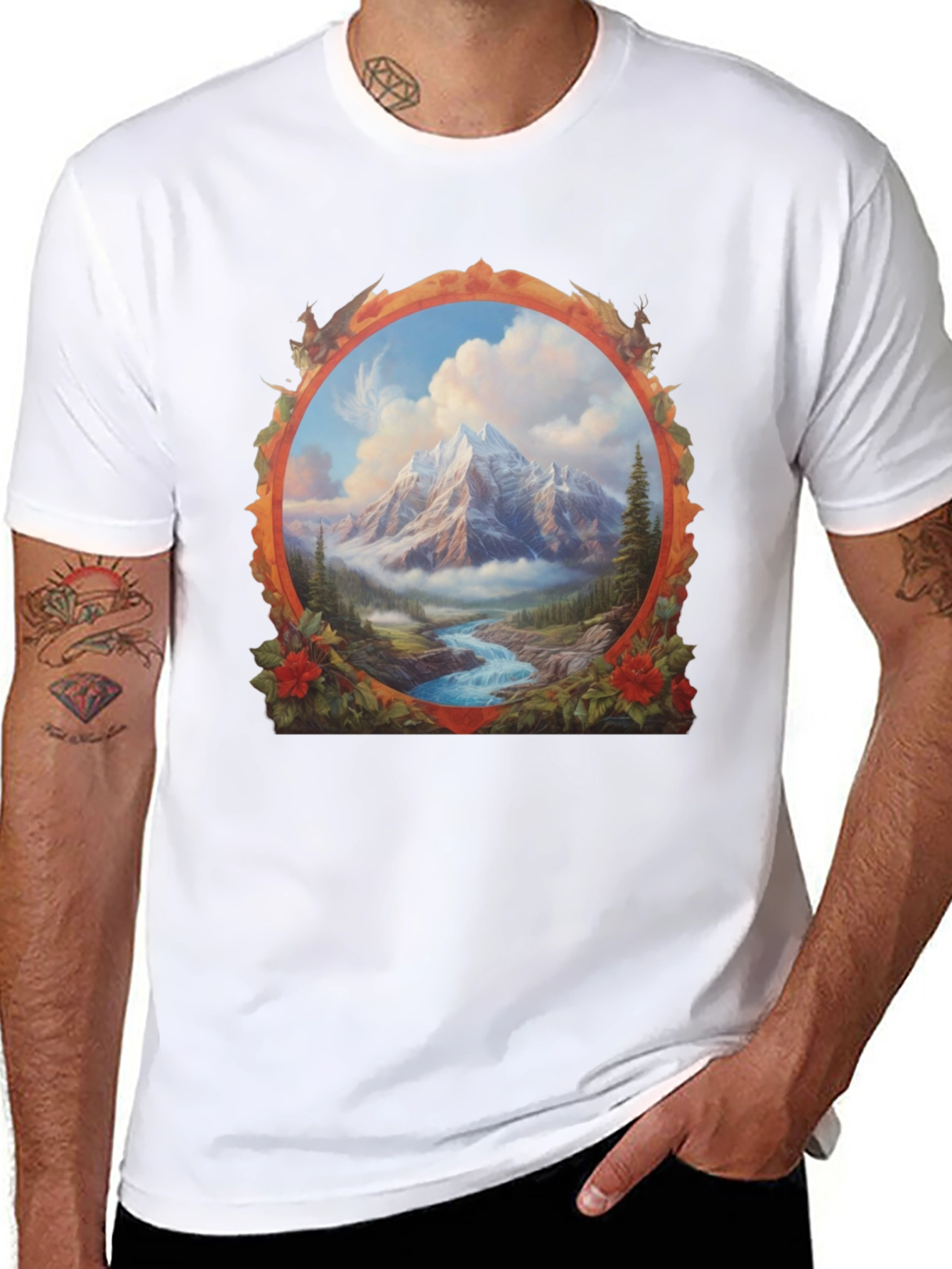 Mountain River Graphic Tee