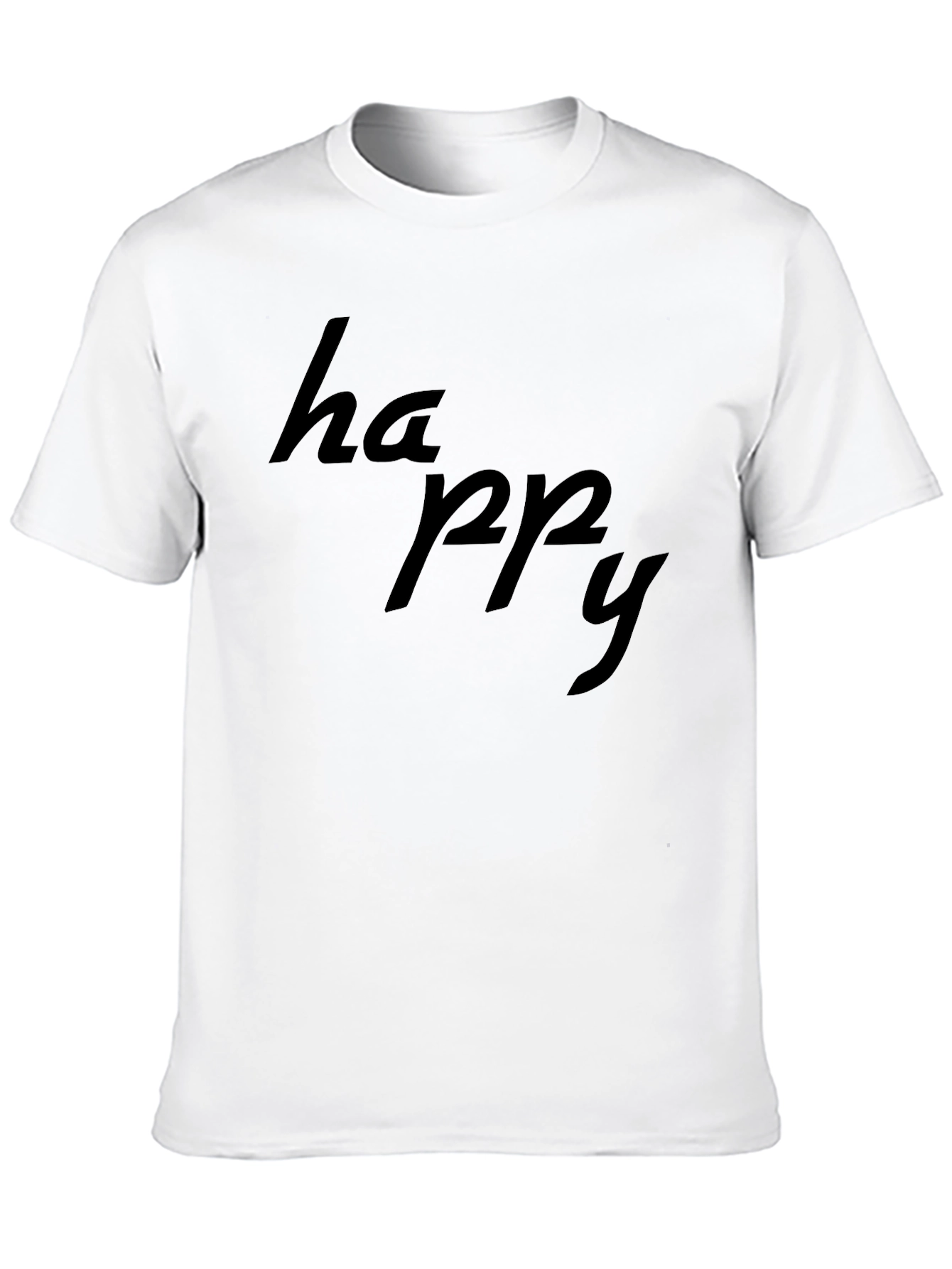 Happy Black T-Shirt: Casual Comfort