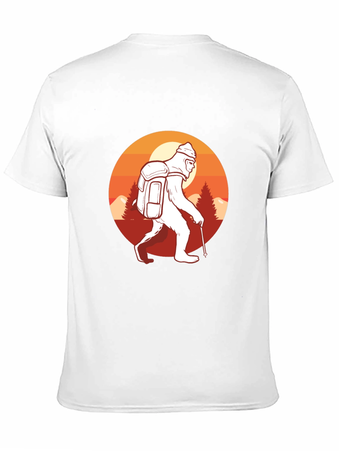 Sasquatch Hiking Graphic T-Shirt