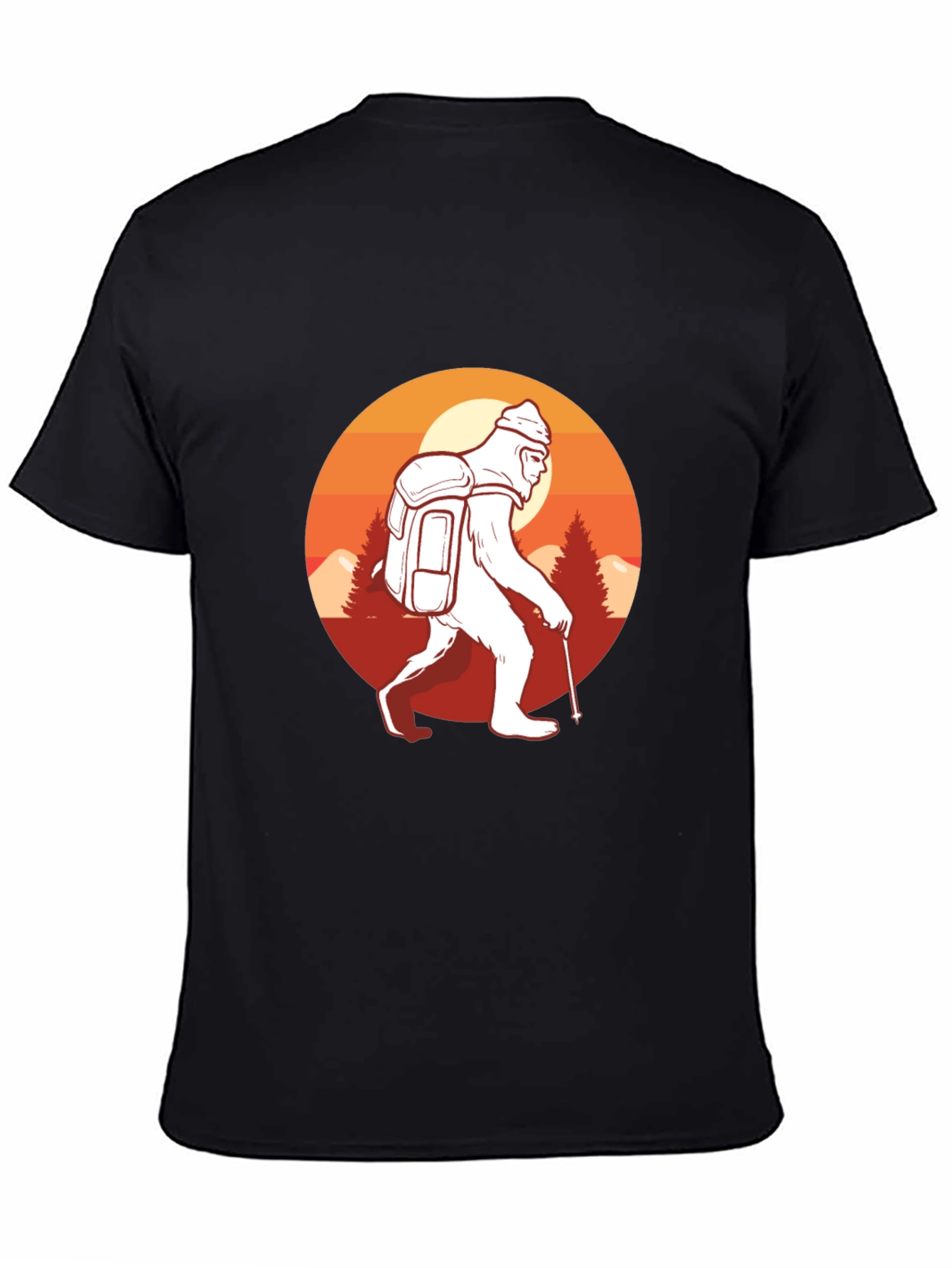 Sasquatch Hiking Graphic T-Shirt