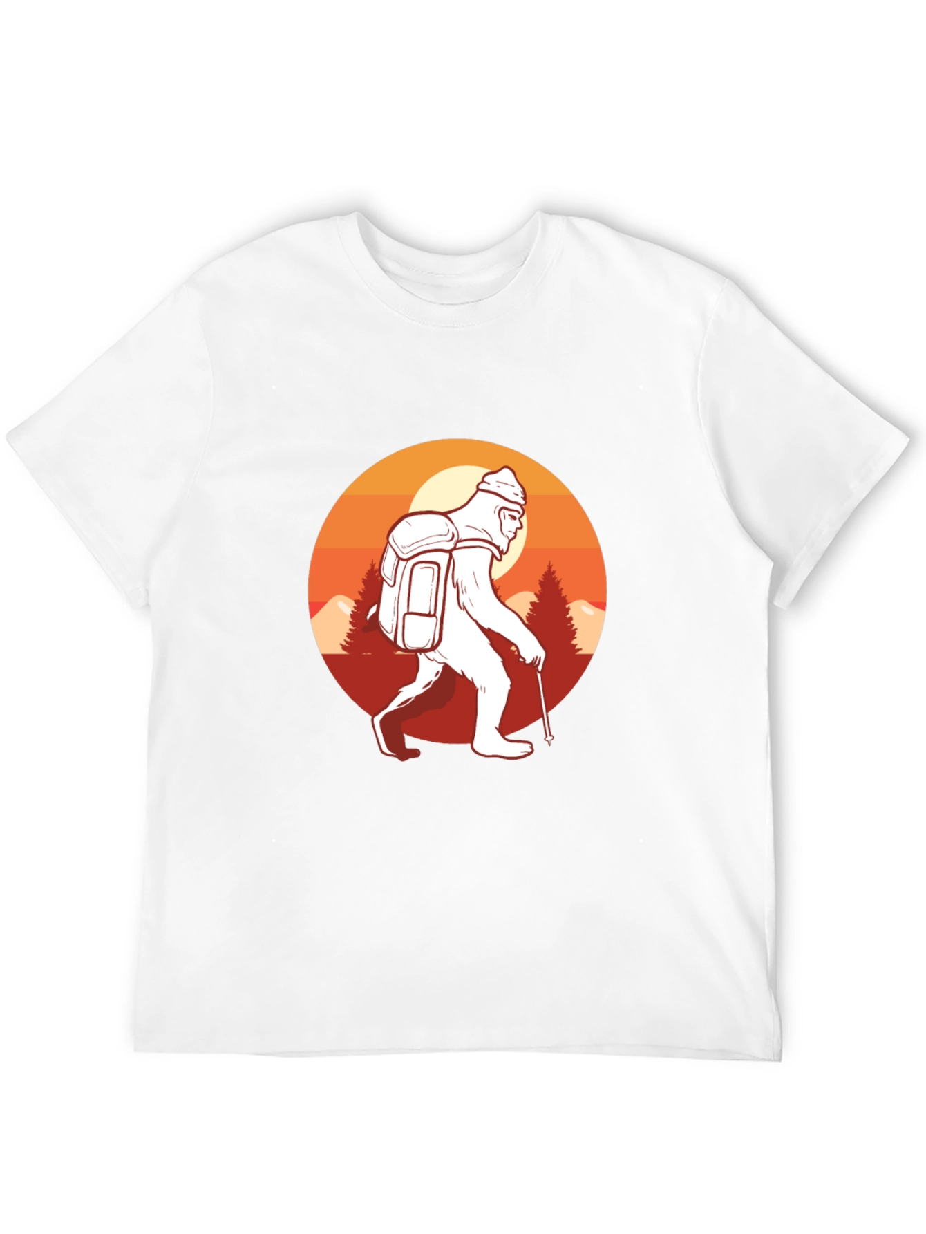 Sasquatch Hiking Graphic T-Shirt