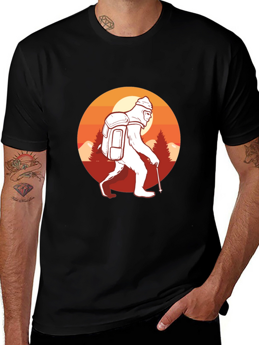 Sasquatch Hiking Graphic T-Shirt