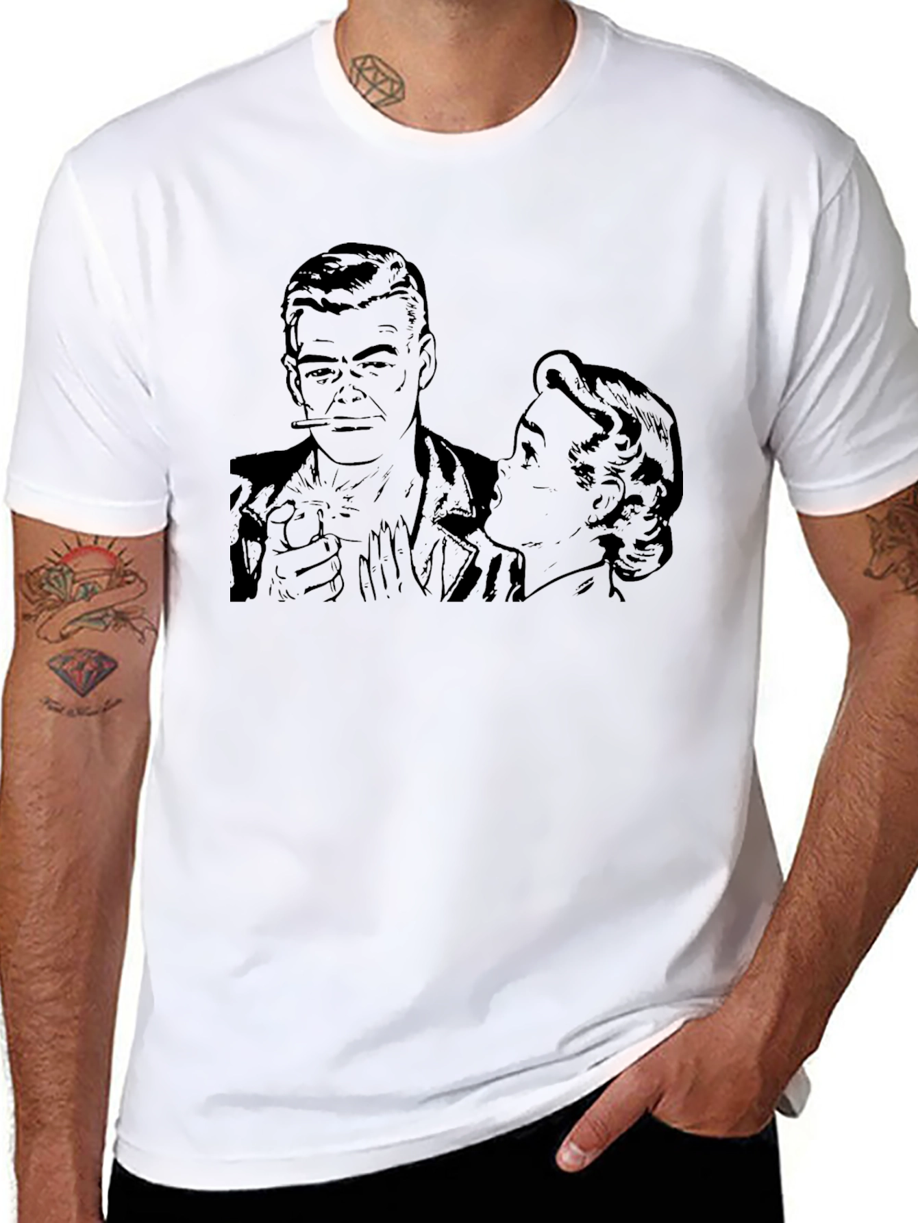 Retro Noir Graphic T-Shirt - Classic Style