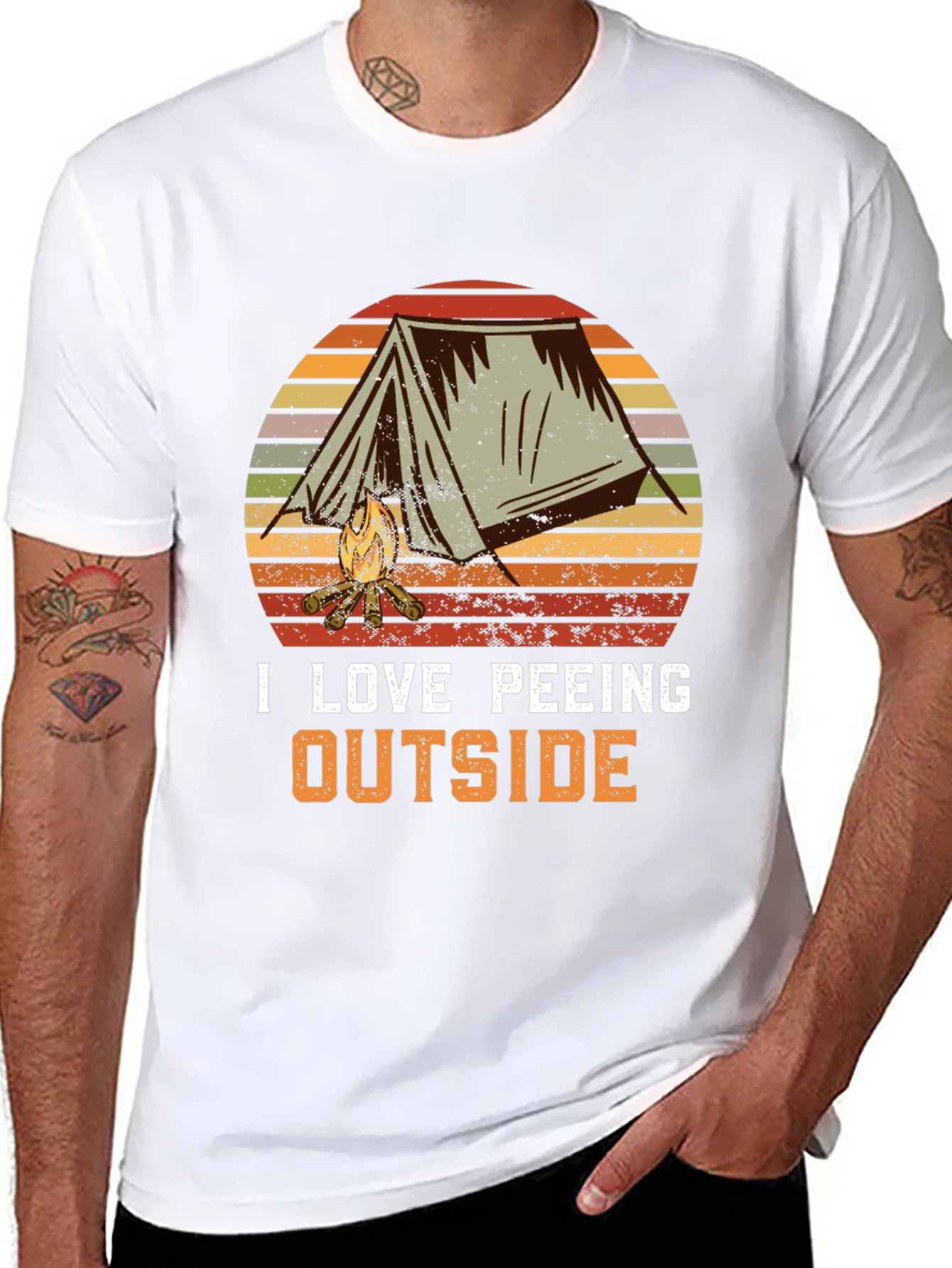 I Love Peeing Outside Camping T-Shirt