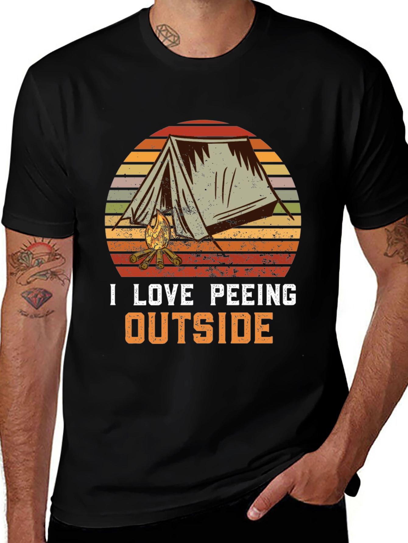 I Love Peeing Outside Camping T-Shirt