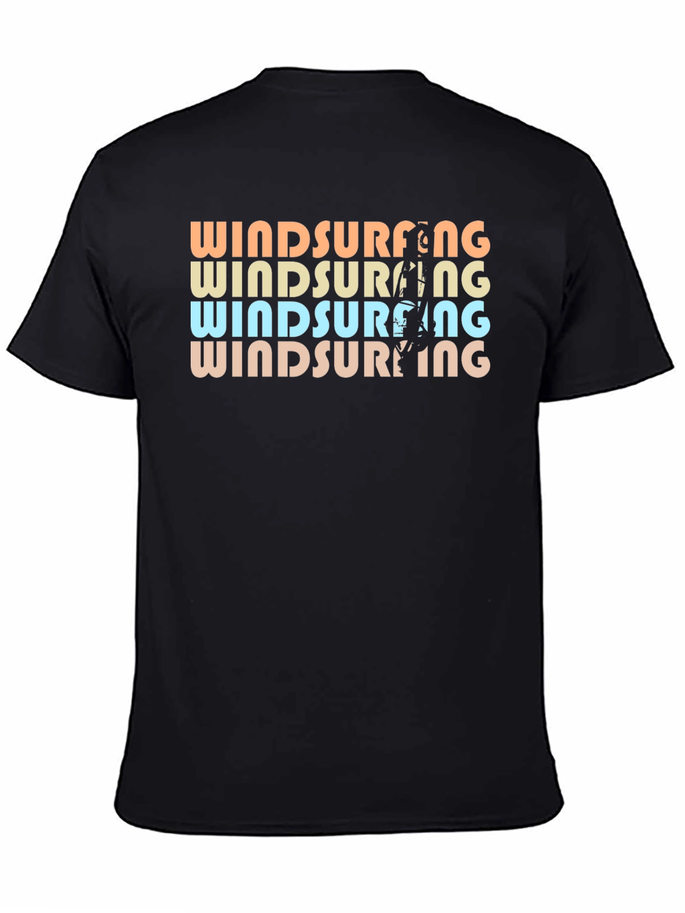 Retro Windsurfing Graphic T-Shirt