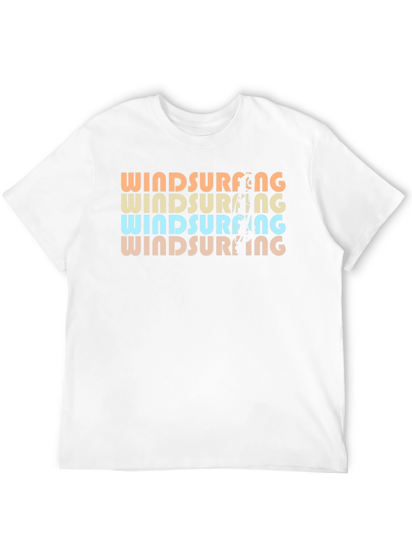 Retro Windsurfing Graphic T-Shirt