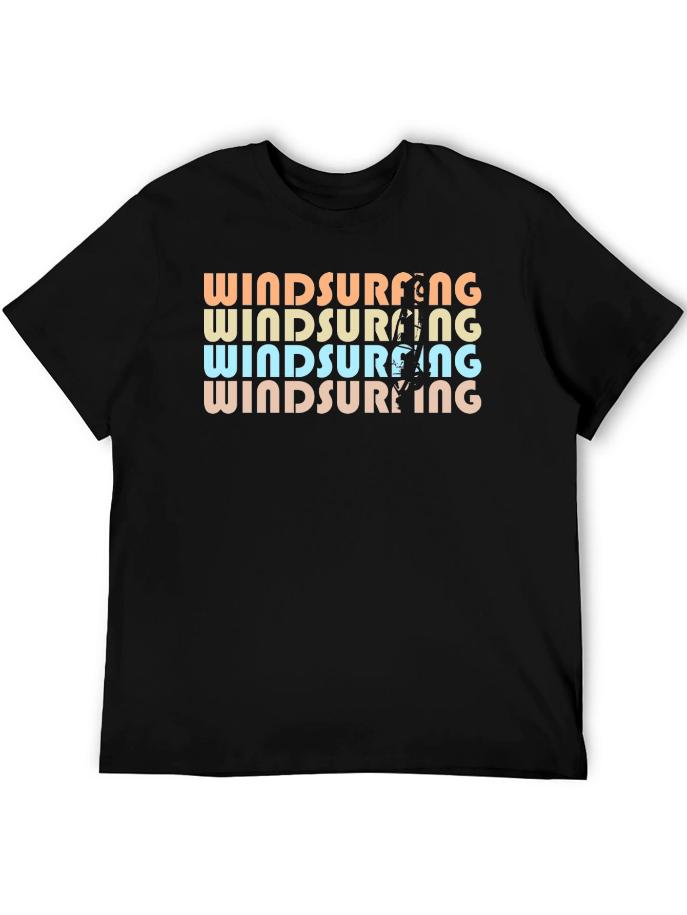 Retro Windsurfing Graphic T-Shirt