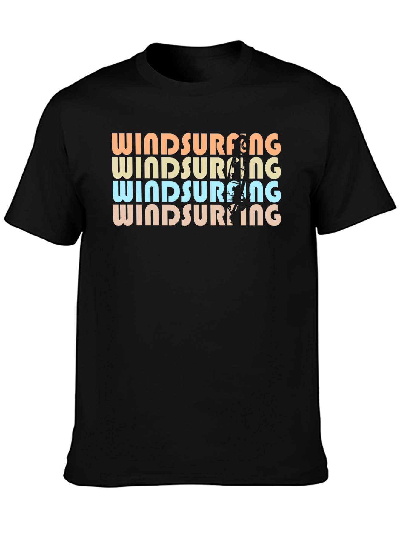 Retro Windsurfing Graphic T-Shirt