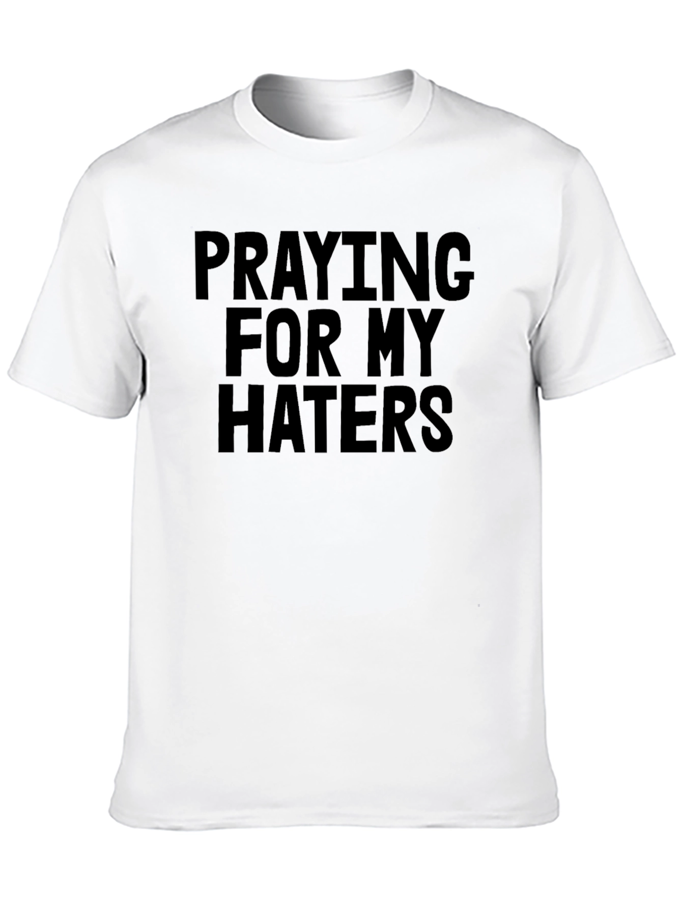 Praying For My Haters Black Graphic Tee