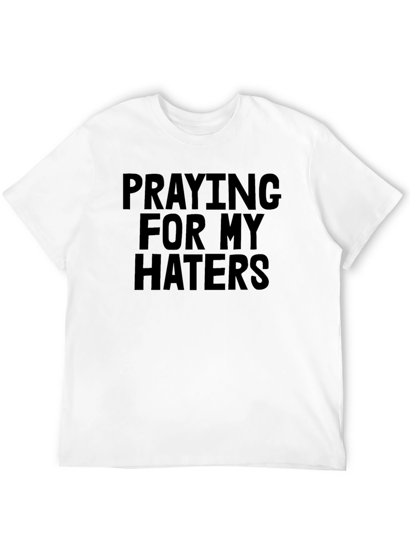 Praying For My Haters Black Graphic Tee