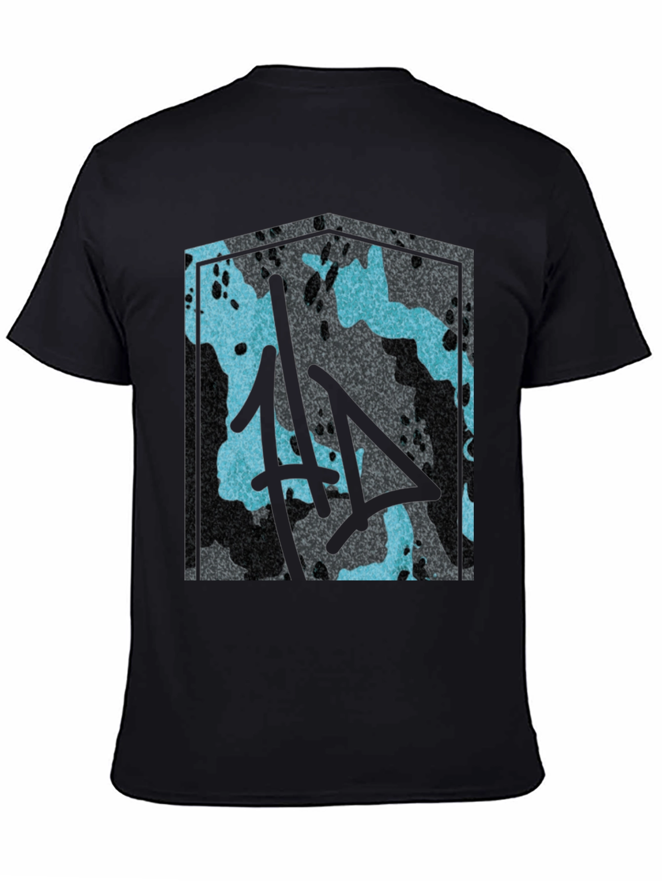 Urban Camo Graphic Tee - Mens Black T-Shirt