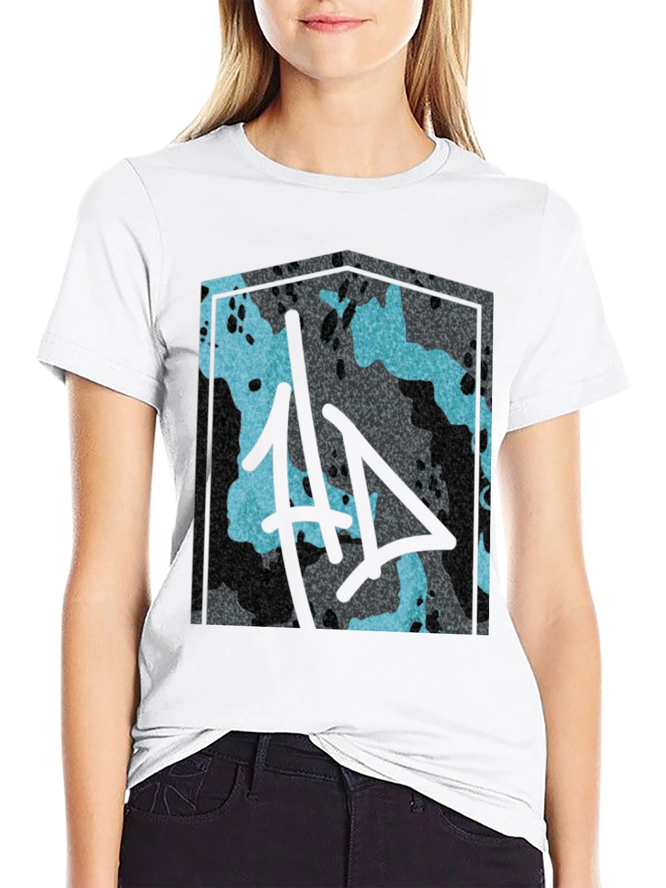 Urban Camo Graphic Tee - Mens Black T-Shirt