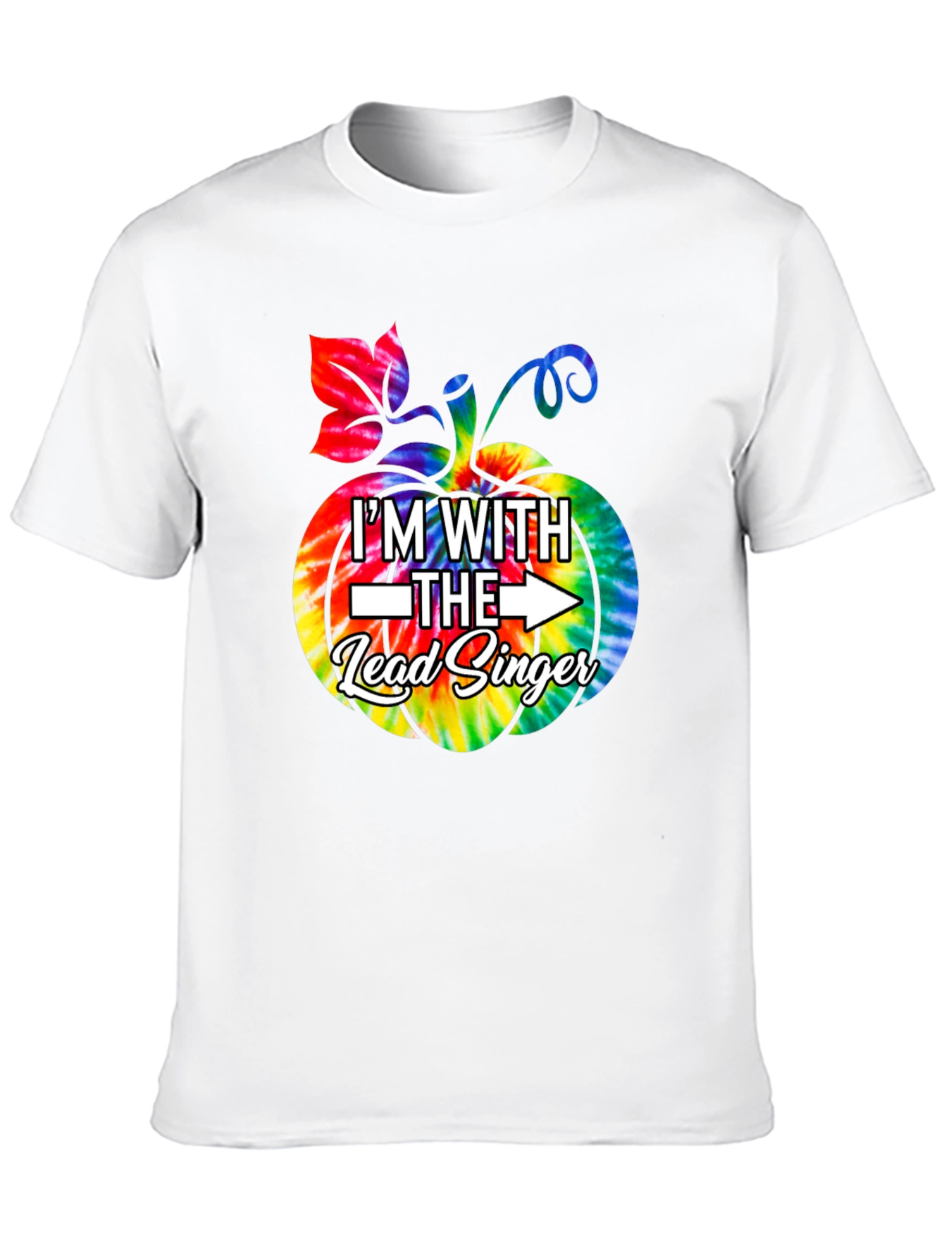 Im With the Lead Singer Pumpkin Tie-Dye T-Shirt