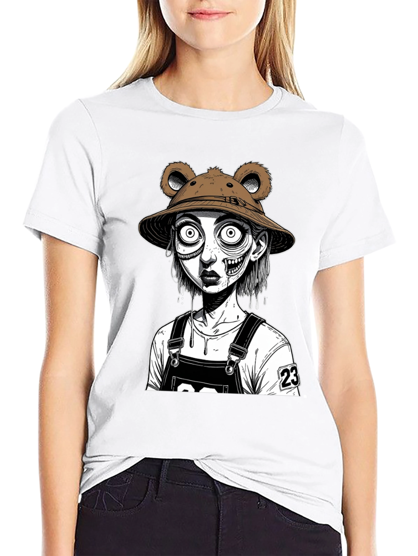 Zombie Bear Hat T-Shirt