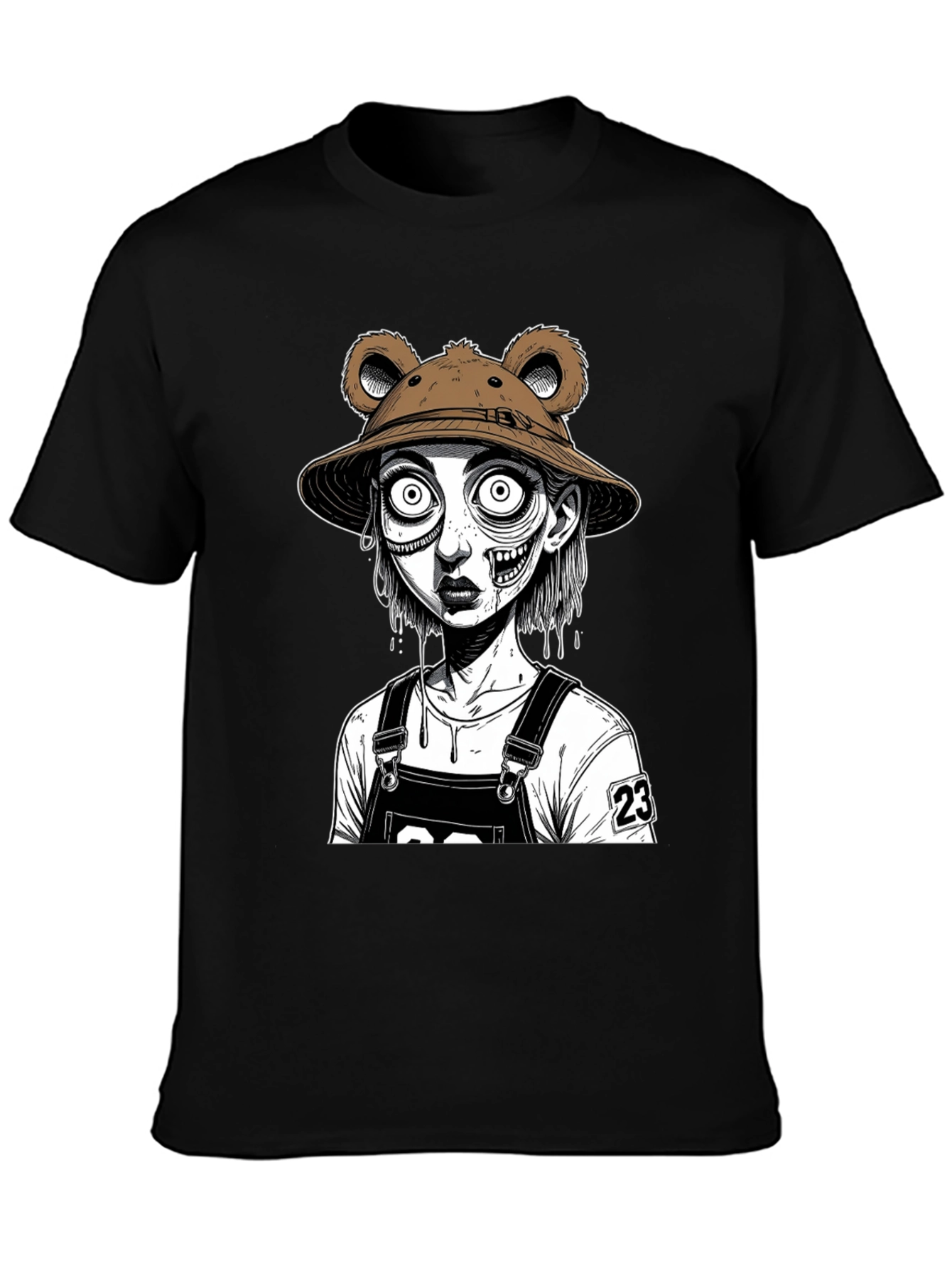 Zombie Bear Hat T-Shirt