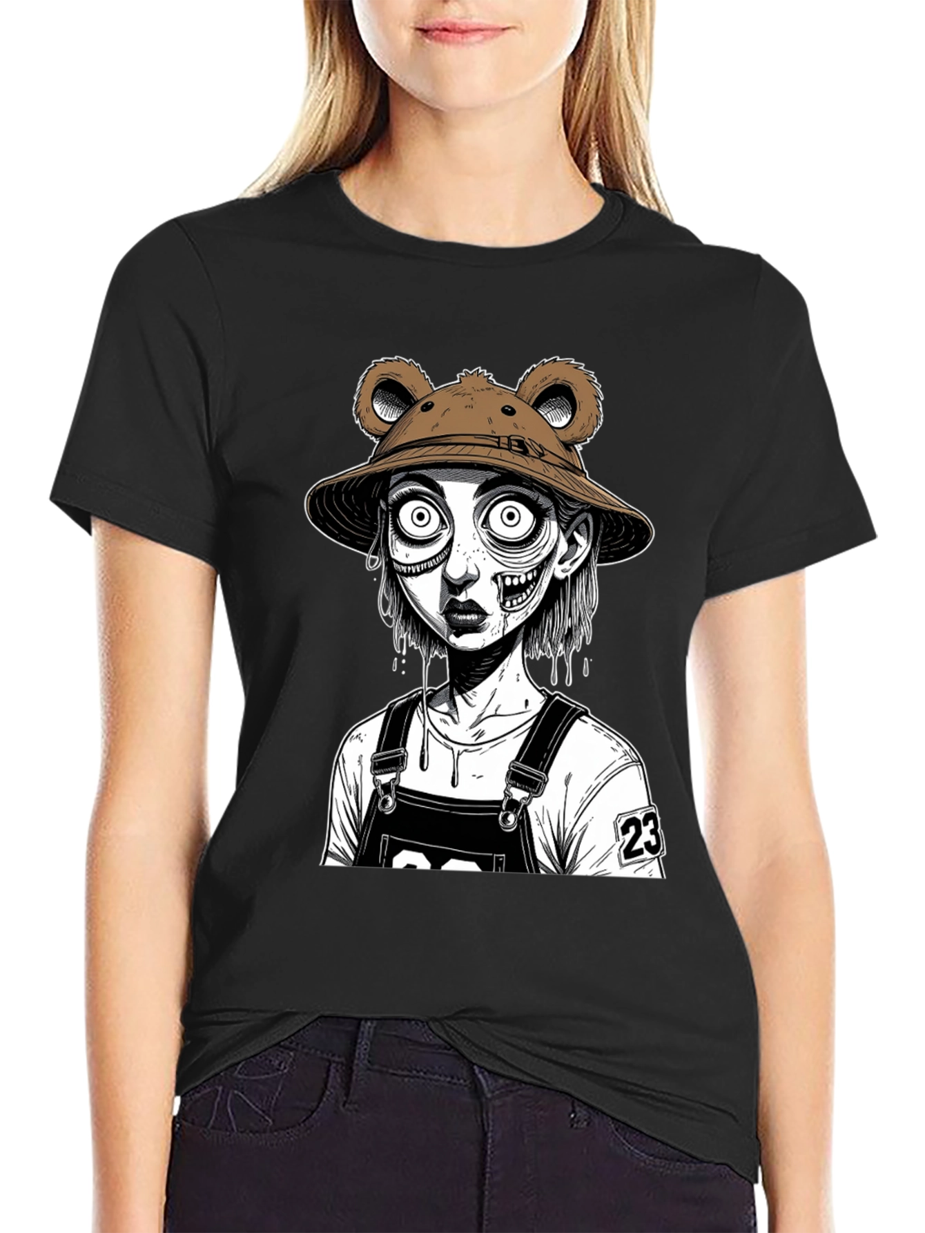 Zombie Bear Hat T-Shirt