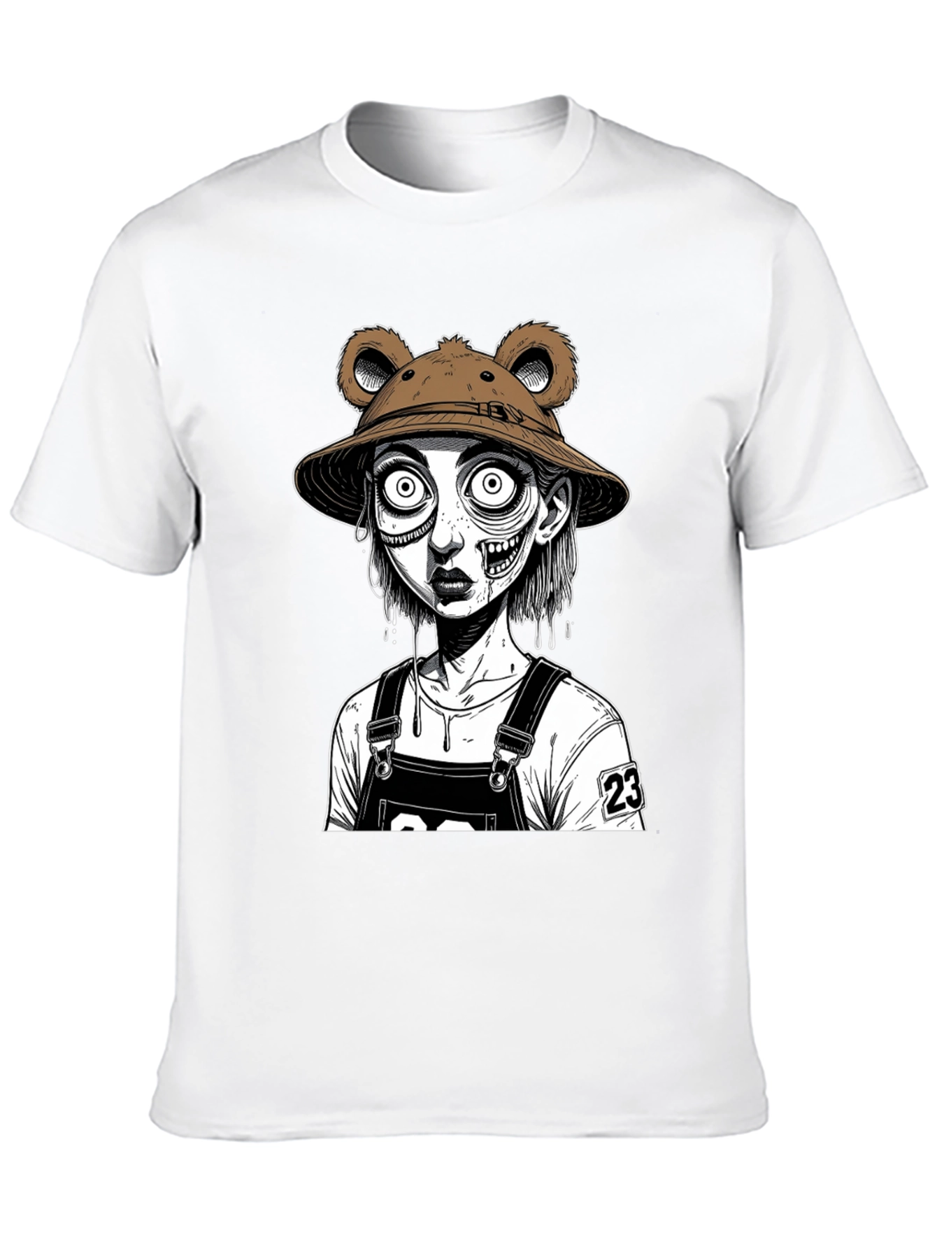 Zombie Bear Hat T-Shirt