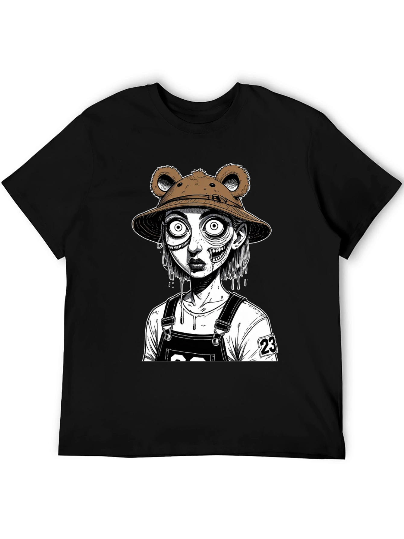 Zombie Bear Hat T-Shirt