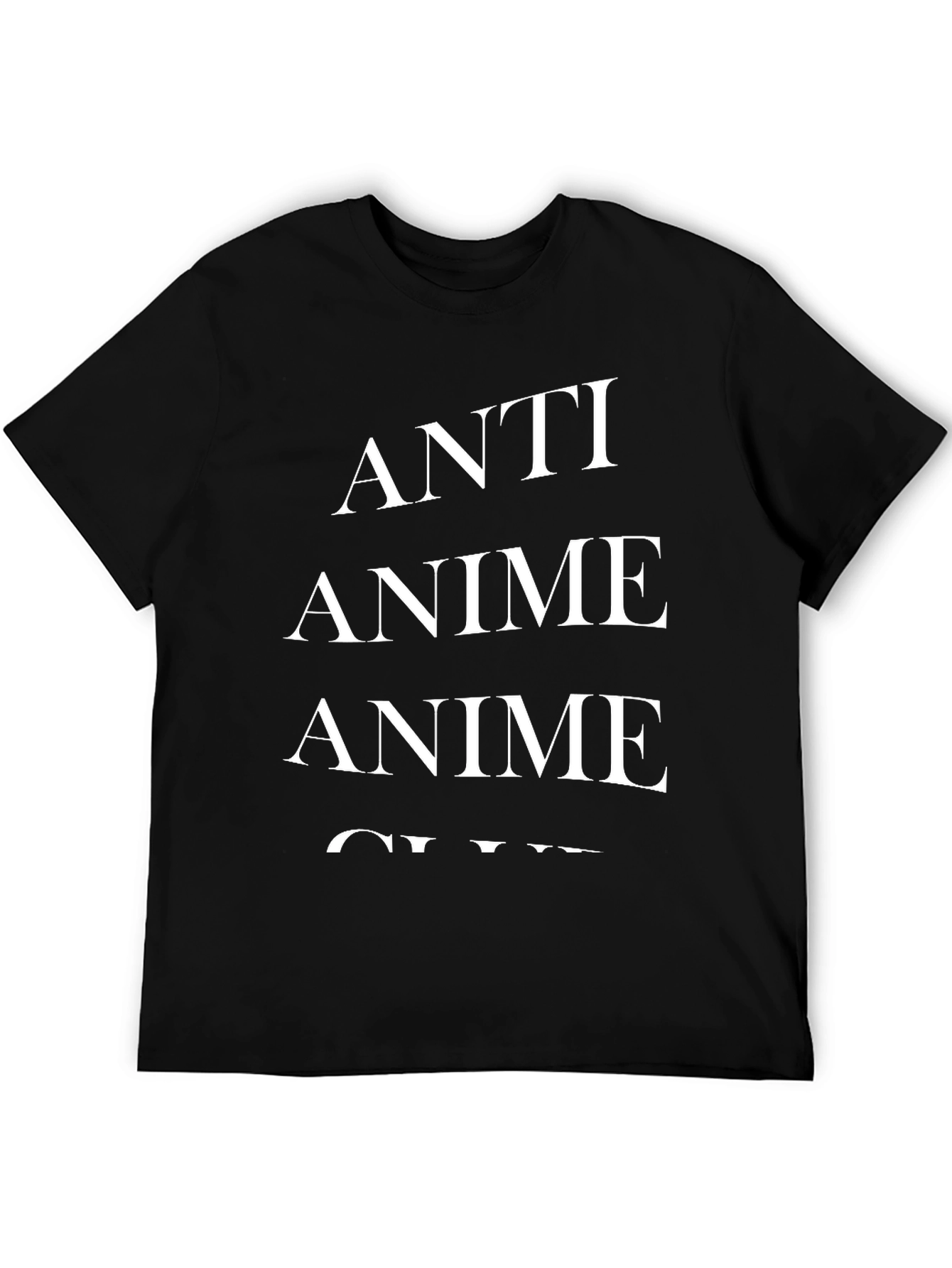 Anti Anime Club Black T-Shirt