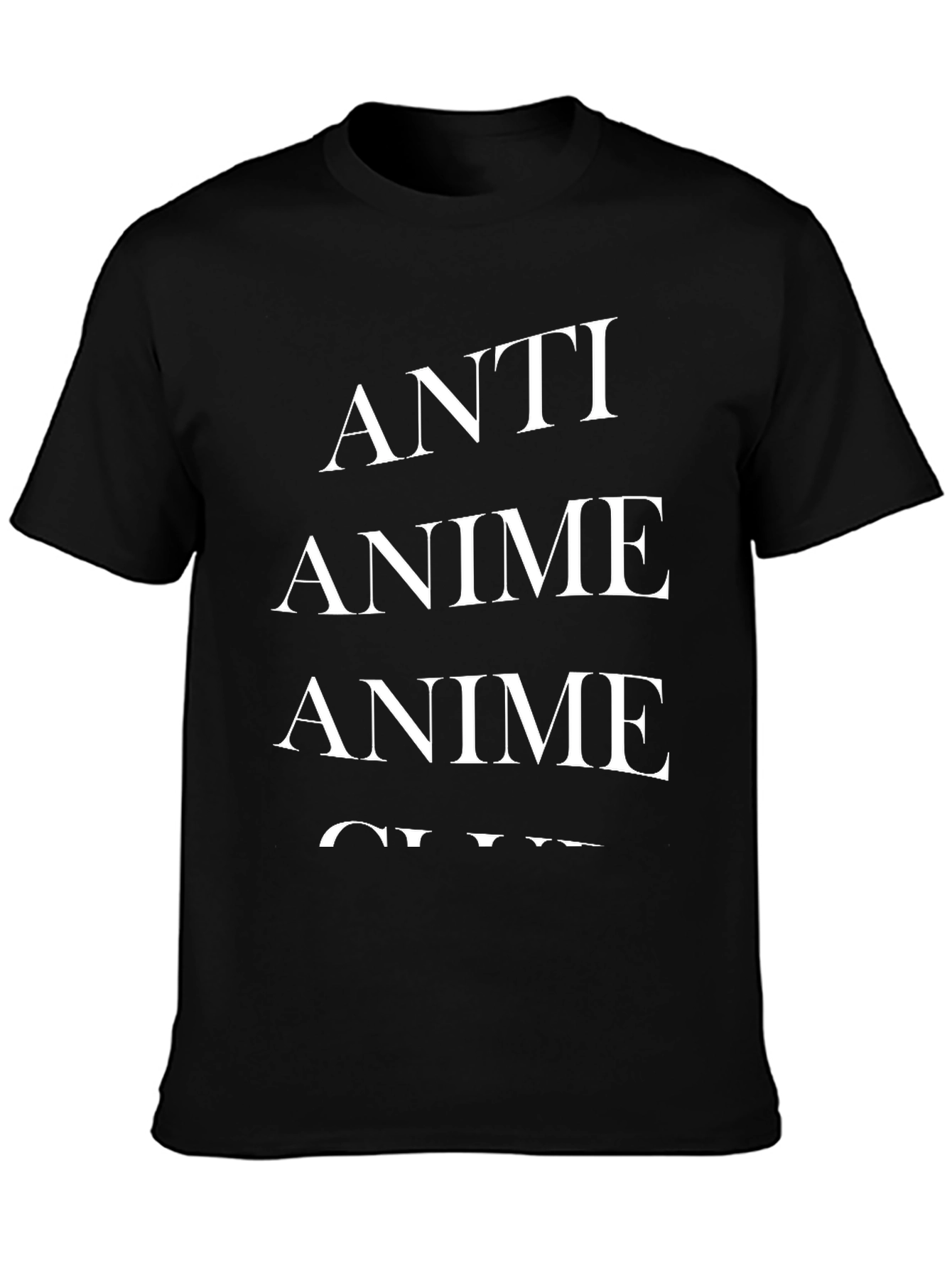 Anti Anime Club Black T-Shirt