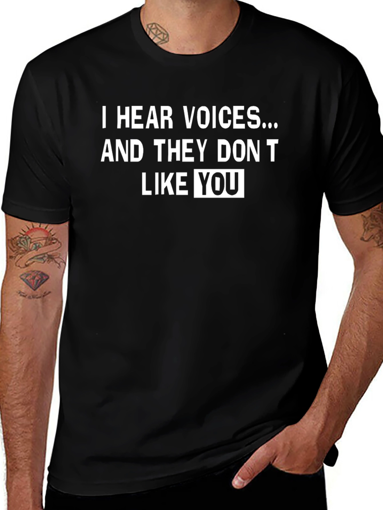 I Hear Voices Funny Graphic Tee - Unisex
