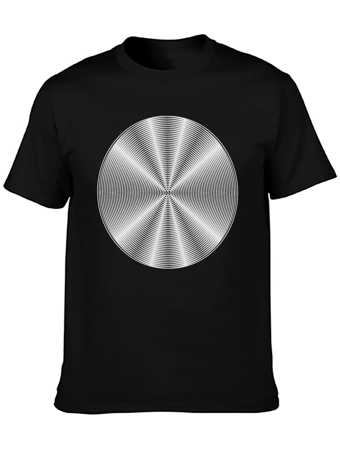 Optical Illusion Tee - Hypnotic Circle Design