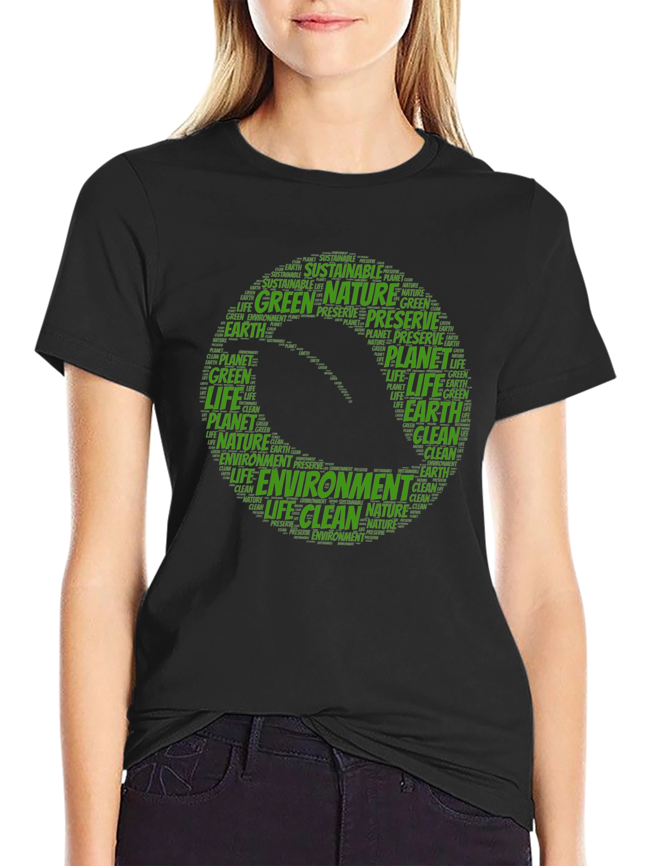 Eco-Friendly T-Shirt - Green Planet Design