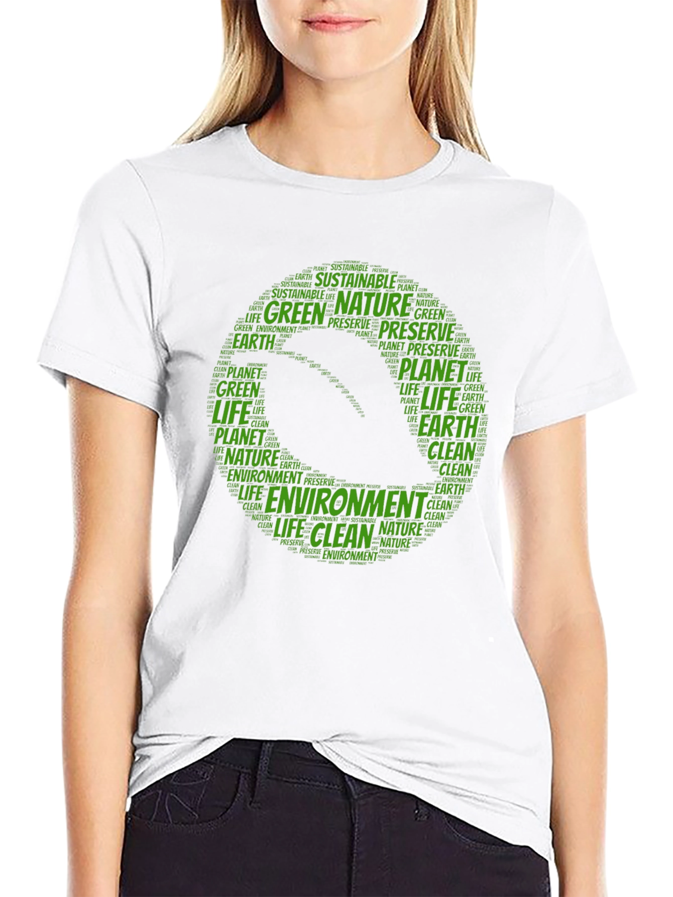 Eco-Friendly T-Shirt - Green Planet Design
