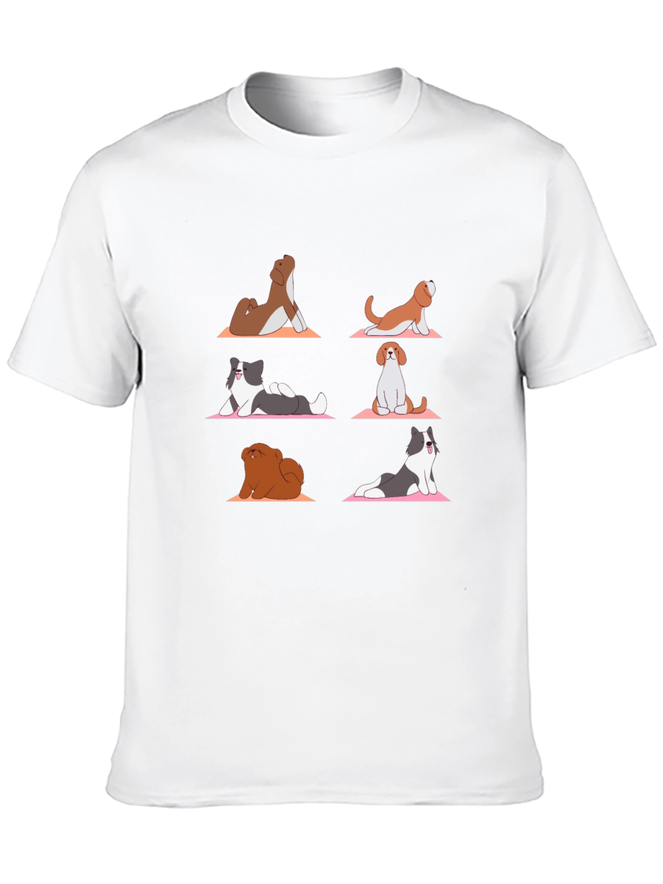 Yoga Dog T-Shirt: Funny Cartoon Graphic Tee