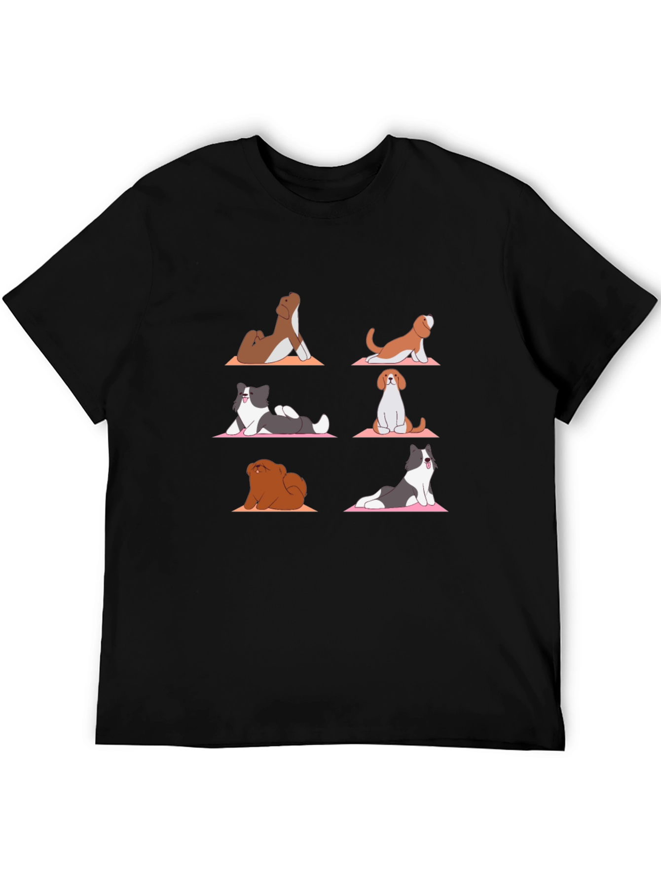 Yoga Dog T-Shirt: Funny Cartoon Graphic Tee
