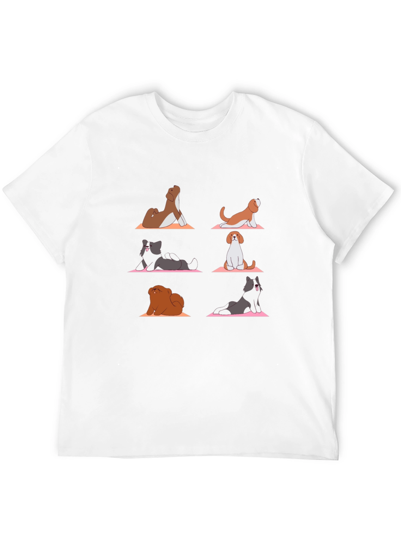 Yoga Dog T-Shirt: Funny Cartoon Graphic Tee