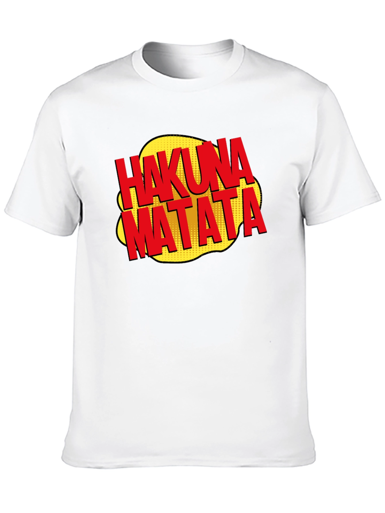 Hakuna Matata Graphic Tee - Relaxed Fit Black T-Shirt